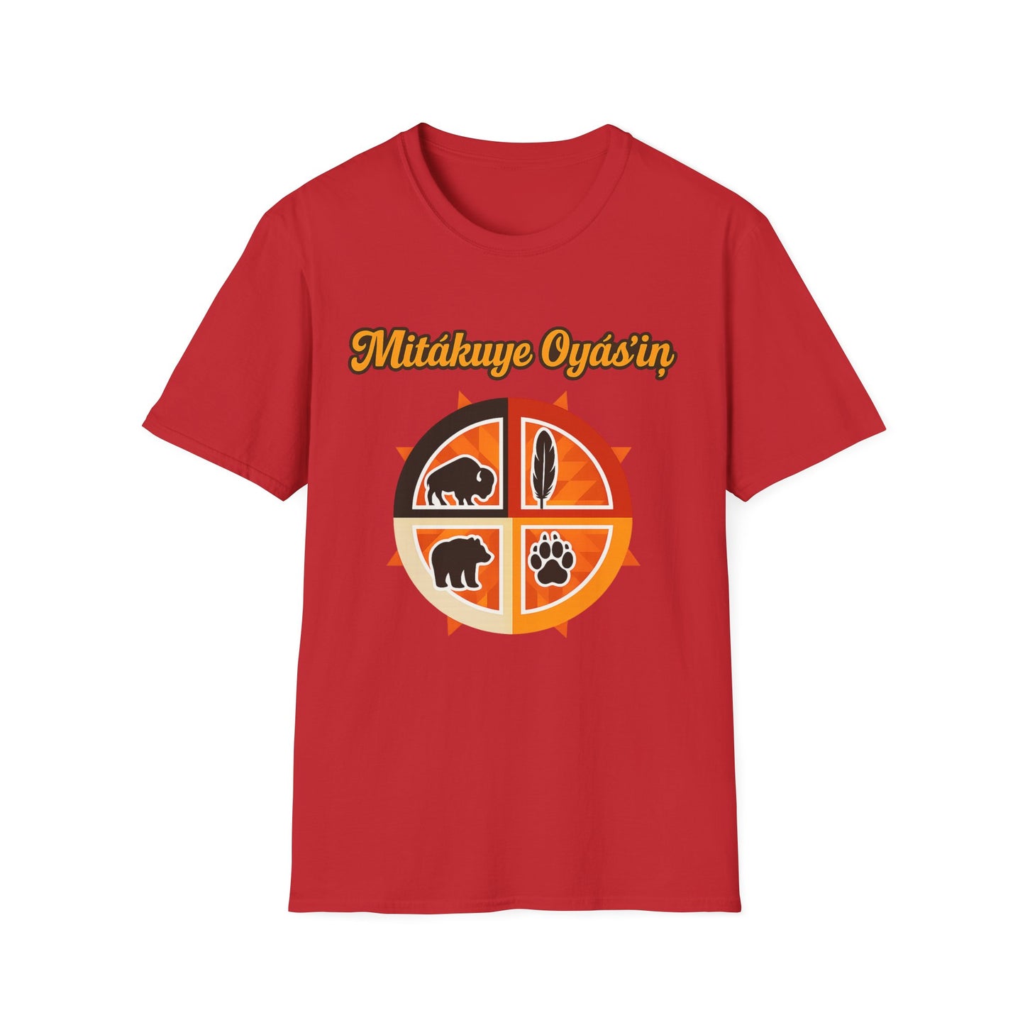 Mitakuye Oyas'in - Tribal Spirit - Unisex T-Shirt, Trendy Family Tee, Native American Gift, Matching Family Shirts, Outdoor Adventure Wear