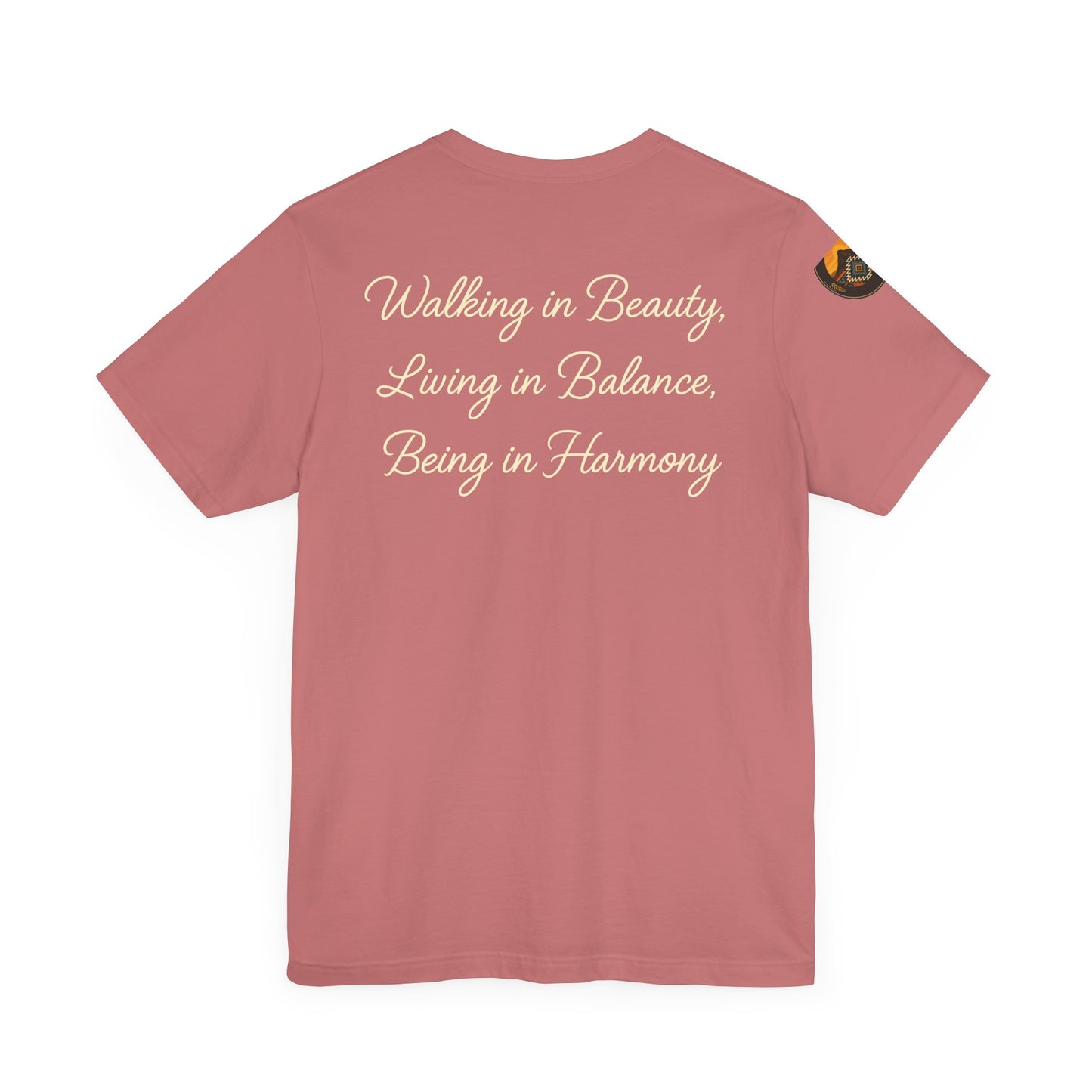 Hózhǫ́ – Walk in Beauty - Unisex Jersey Tee, Gifts for Nature Lovers, Mindfulness Apparel, Spiritual Wear, Everyday Comfort
