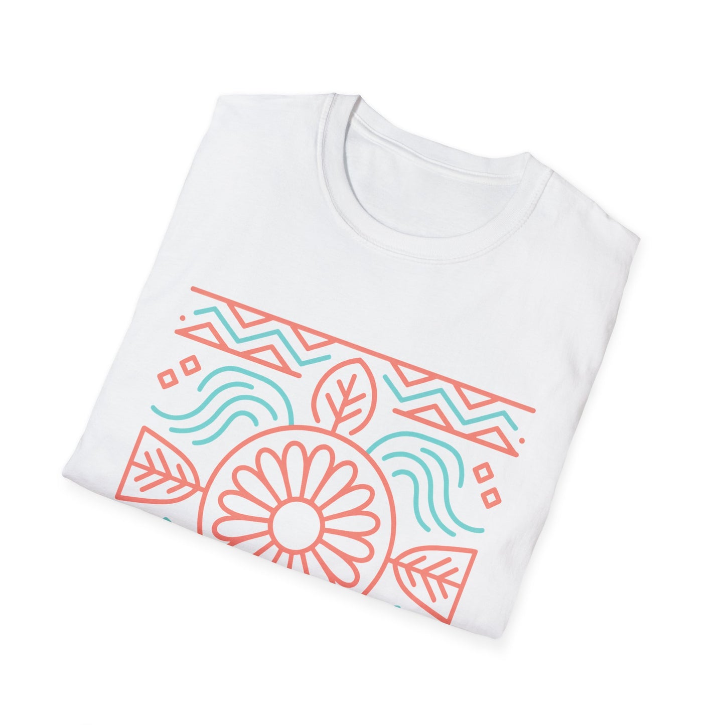 Morning Light Bloom – Women's Native American-Inspired Tee Boho Floral Unisex T-Shirt | Casual Wear, Gift for Her, Summer Style, Eco-Friendly, Beach Day Essential