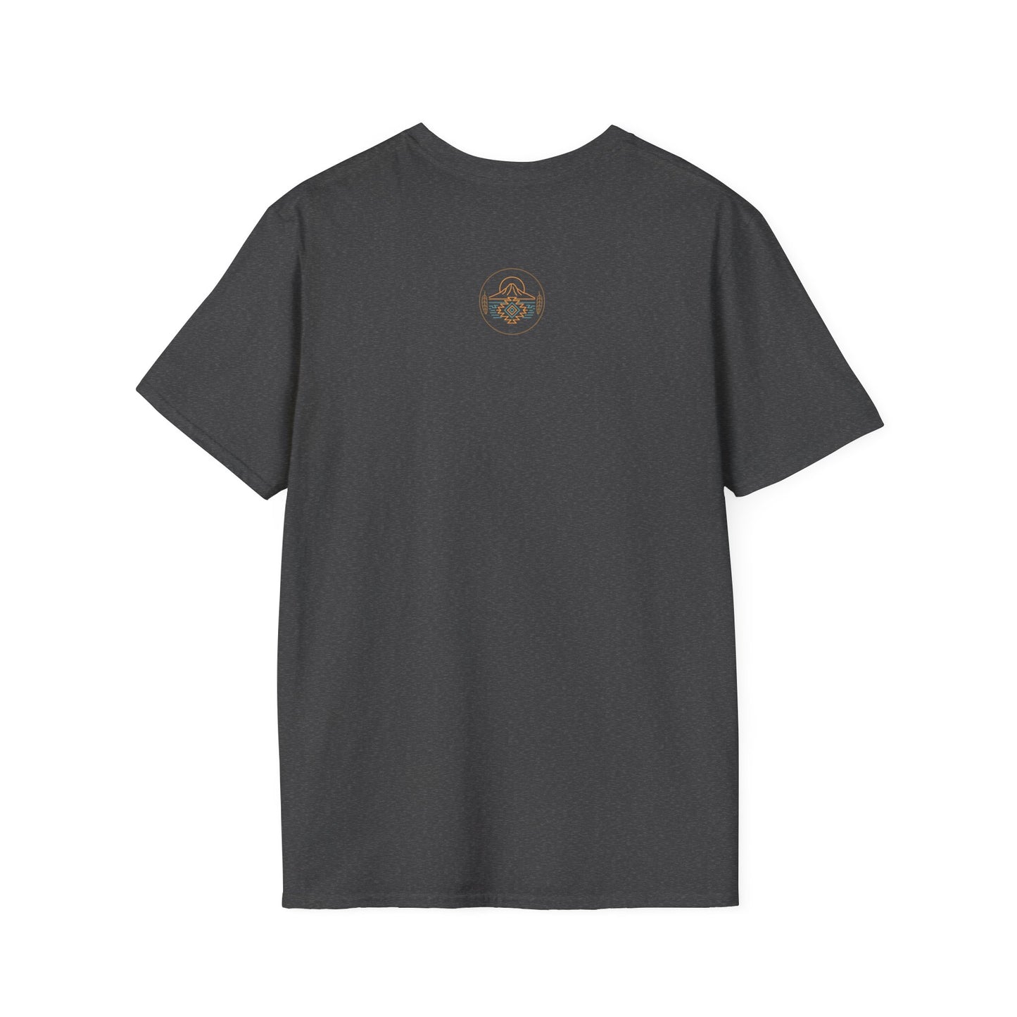 Warpath Weave – Men's Geometric Heritage Tee Tribal Pattern Unisex Softstyle T-Shirt - Bohemian Fashion, Casual Wear, Unique Gift, Festival Style, Everyday Comfort