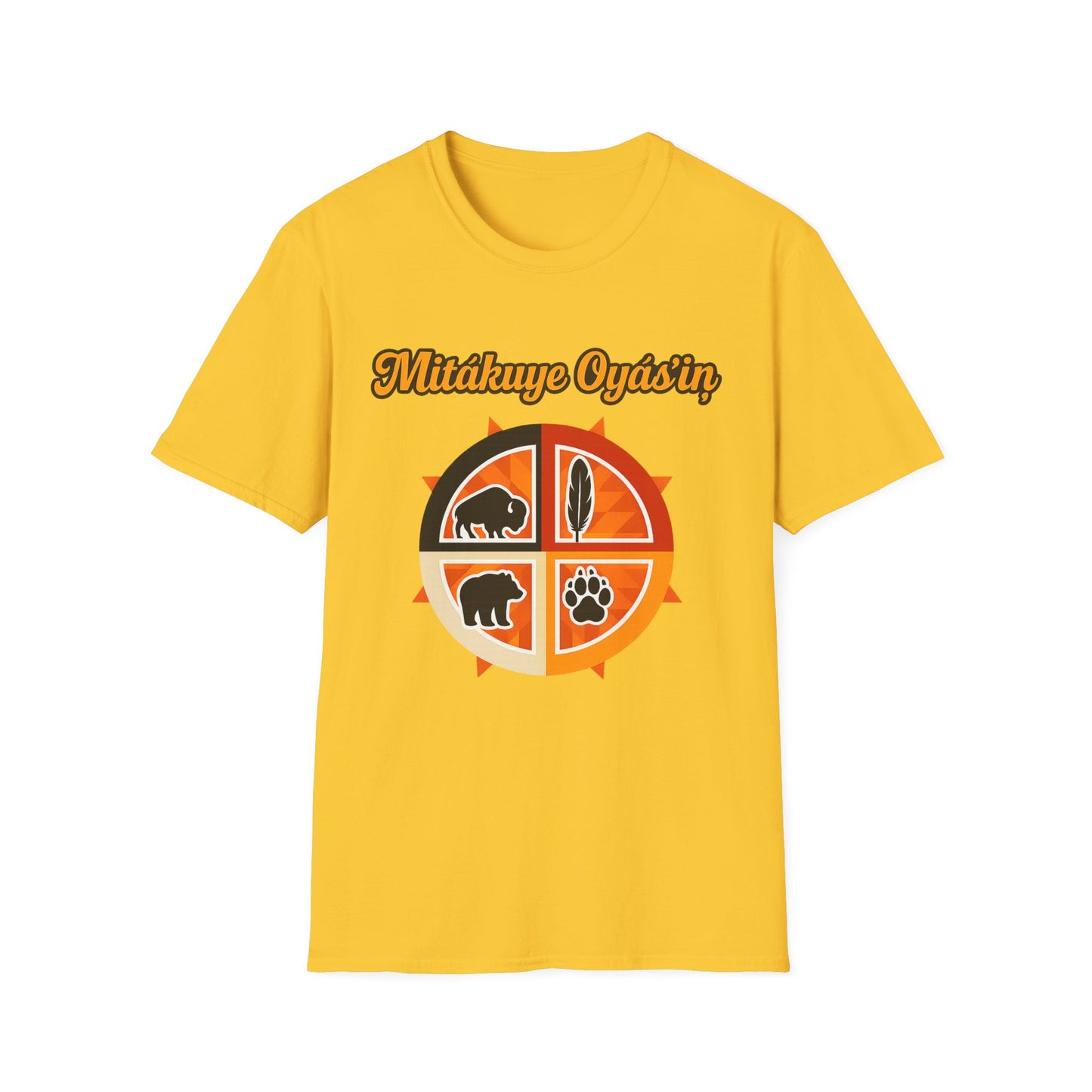 Mitakuye Oyas'in - Tribal Spirit - Unisex T-Shirt, Trendy Family Tee, Native American Gift, Matching Family Shirts, Outdoor Adventure Wear