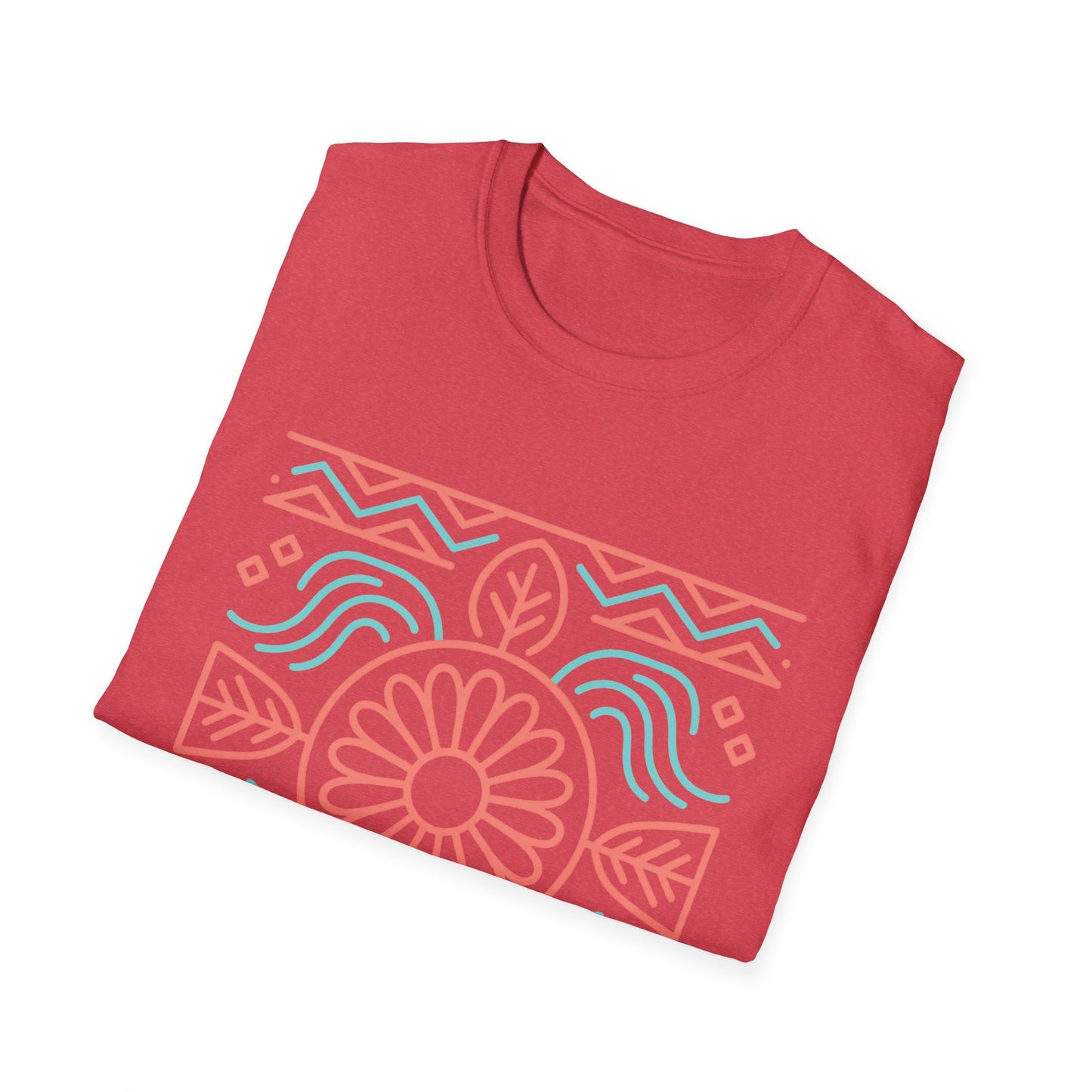 Morning Light Bloom – Women's Native American-Inspired Tee Boho Floral Unisex T-Shirt | Casual Wear, Gift for Her, Summer Style, Eco-Friendly, Beach Day Essential