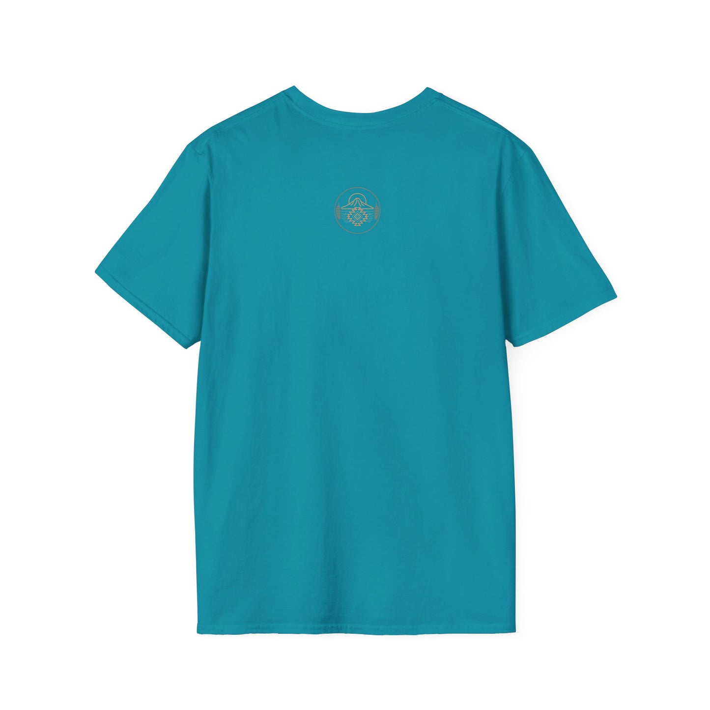 Warpath Weave – Men's Geometric Heritage Tee Tribal Pattern Unisex Softstyle T-Shirt - Bohemian Fashion, Casual Wear, Unique Gift, Festival Style, Everyday Comfort