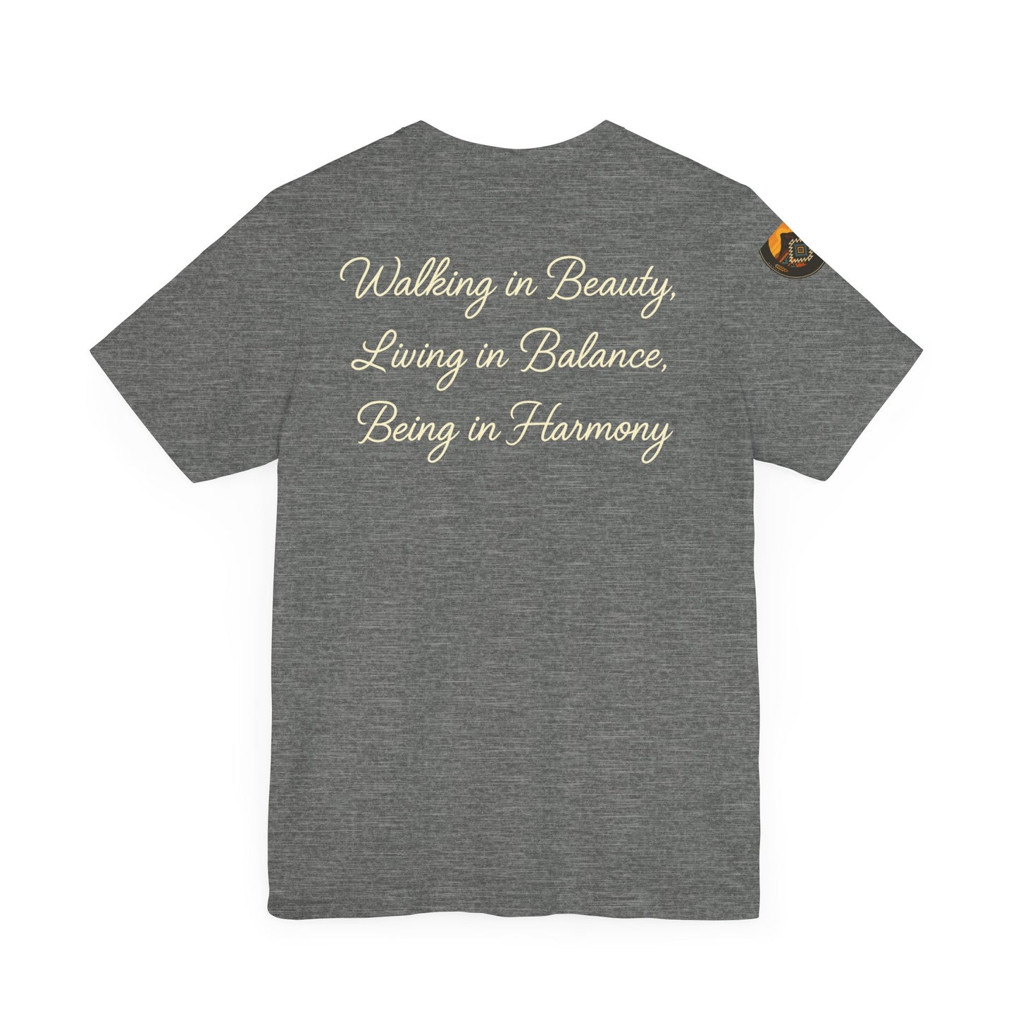 Hózhǫ́ – Walk in Beauty - Unisex Jersey Tee, Gifts for Nature Lovers, Mindfulness Apparel, Spiritual Wear, Everyday Comfort