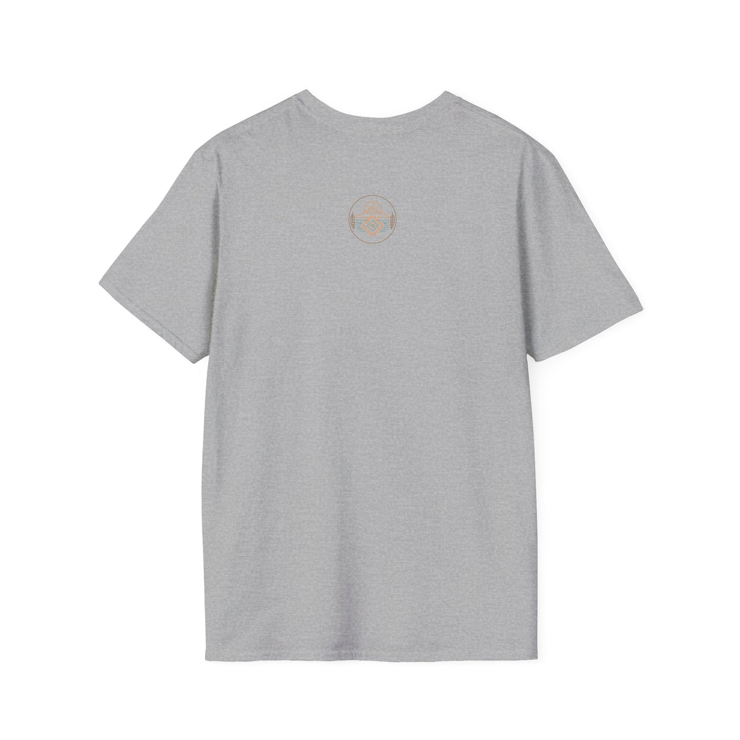 Warpath Weave – Men's Geometric Heritage Tee Tribal Pattern Unisex Softstyle T-Shirt - Bohemian Fashion, Casual Wear, Unique Gift, Festival Style, Everyday Comfort