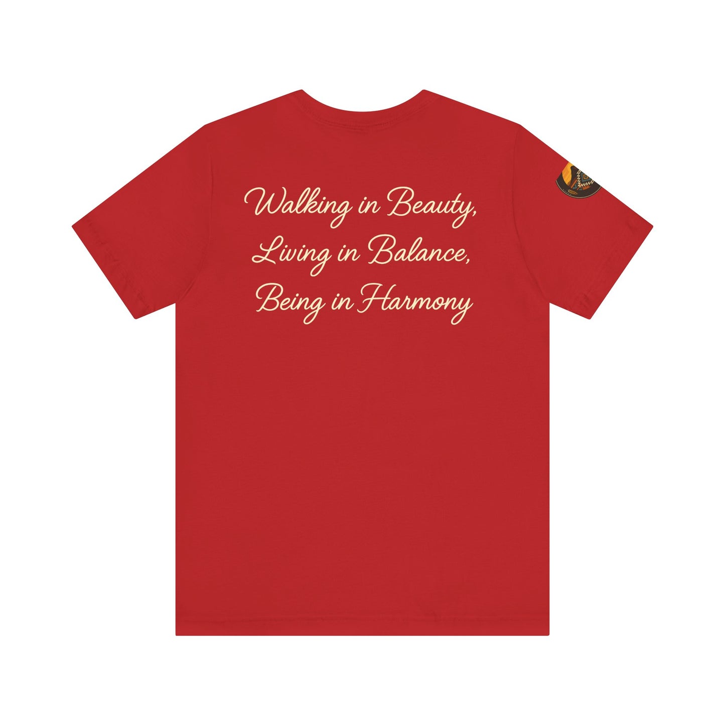 Hózhǫ́ – Walk in Beauty - Unisex Jersey Tee, Gifts for Nature Lovers, Mindfulness Apparel, Spiritual Wear, Everyday Comfort