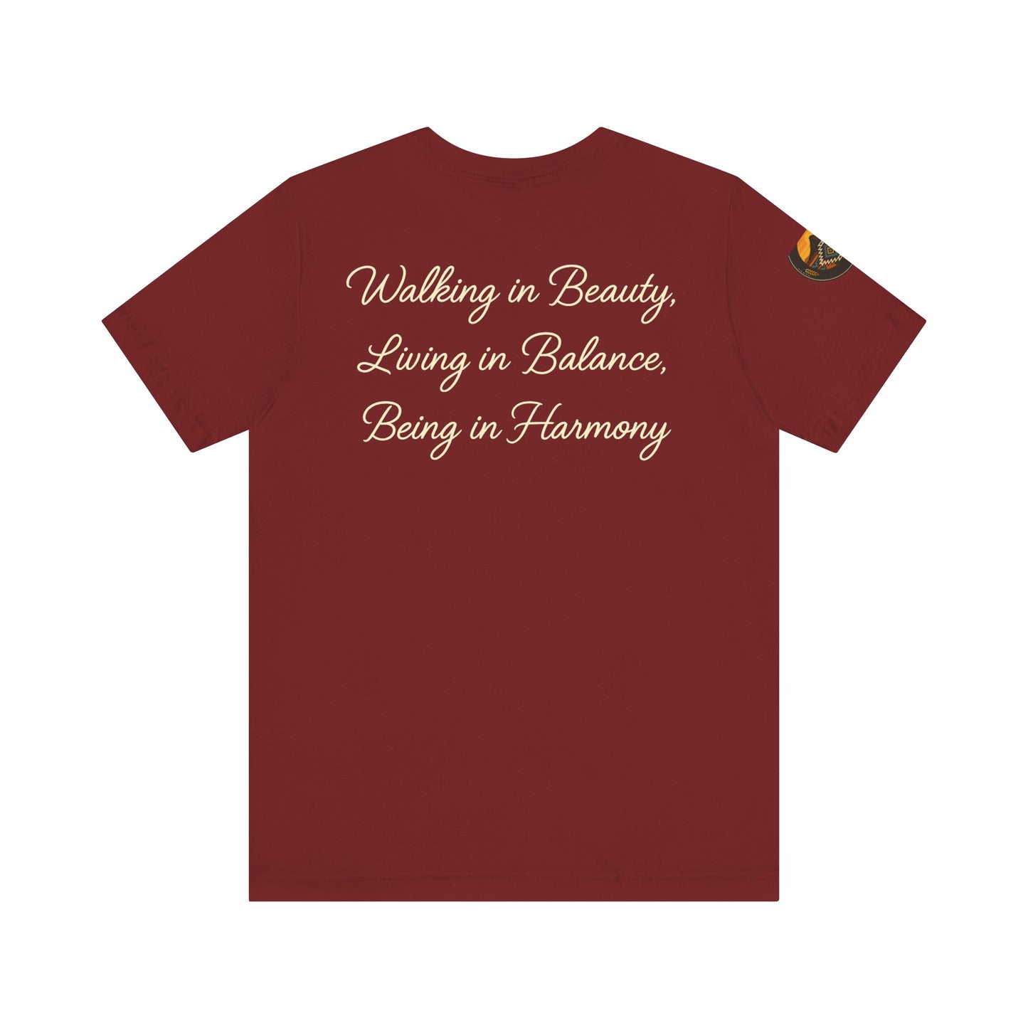 Hózhǫ́ – Walk in Beauty - Unisex Jersey Tee, Gifts for Nature Lovers, Mindfulness Apparel, Spiritual Wear, Everyday Comfort