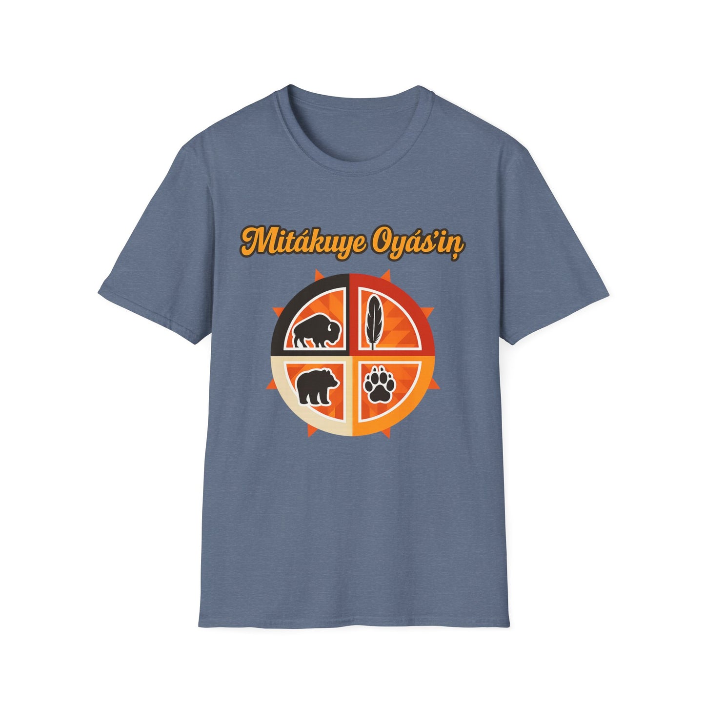 Mitakuye Oyas'in - Tribal Spirit - Unisex T-Shirt, Trendy Family Tee, Native American Gift, Matching Family Shirts, Outdoor Adventure Wear