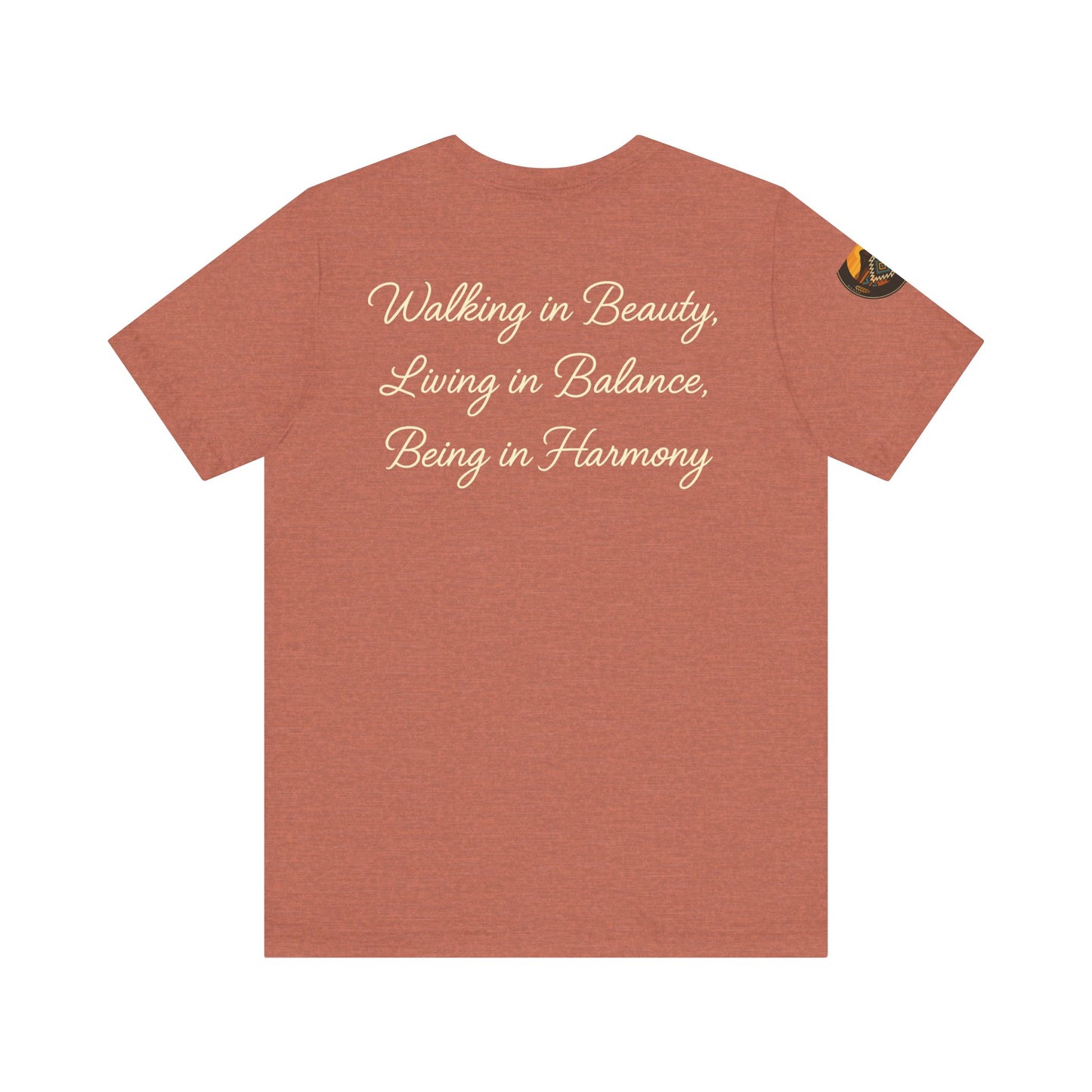 Hózhǫ́ – Walk in Beauty - Unisex Jersey Tee, Gifts for Nature Lovers, Mindfulness Apparel, Spiritual Wear, Everyday Comfort