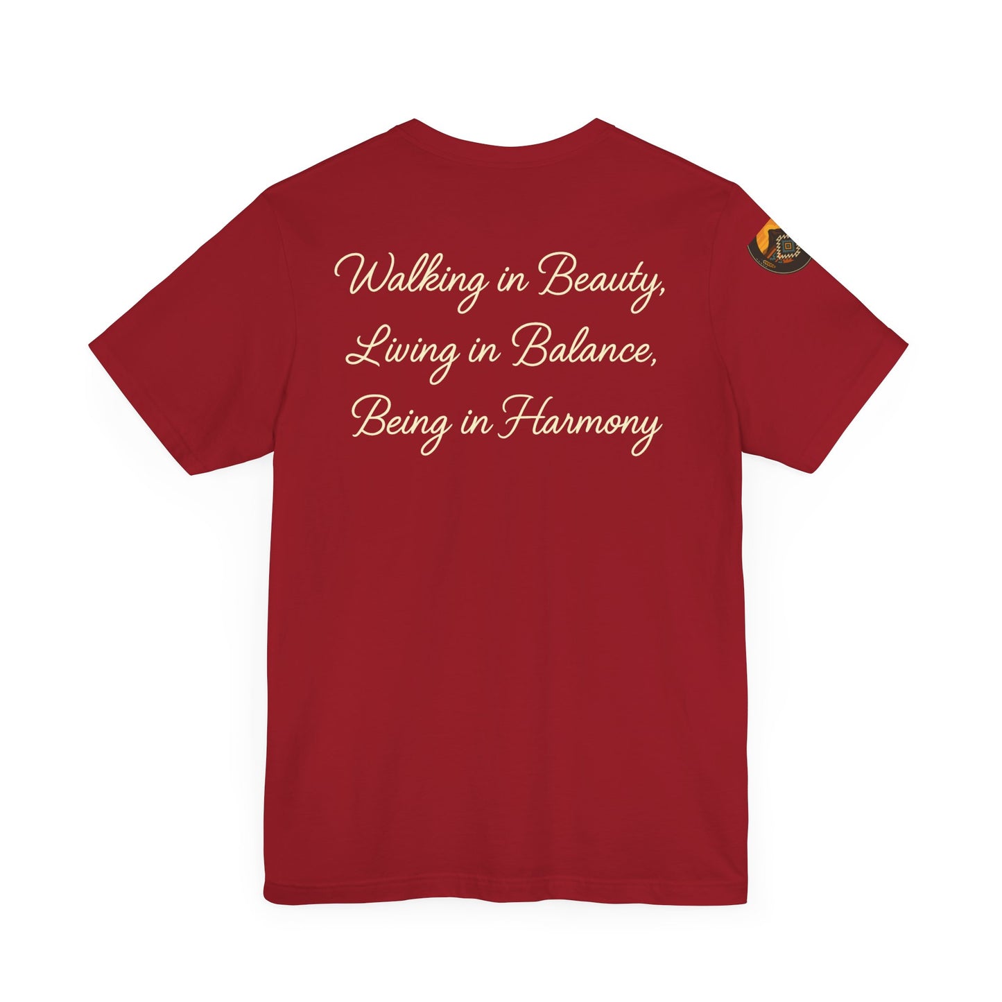 Hózhǫ́ – Walk in Beauty - Unisex Jersey Tee, Gifts for Nature Lovers, Mindfulness Apparel, Spiritual Wear, Everyday Comfort
