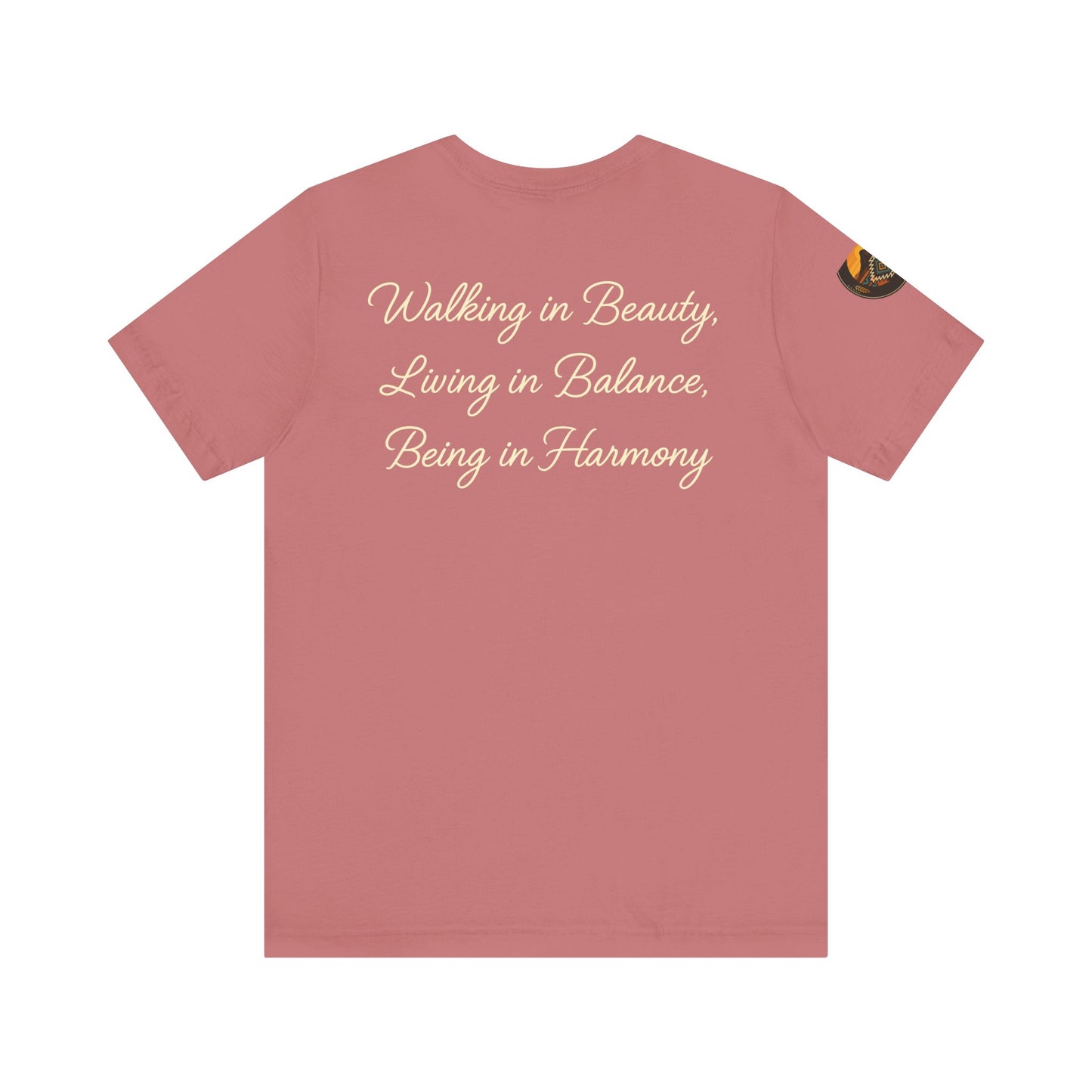Hózhǫ́ – Walk in Beauty - Unisex Jersey Tee, Gifts for Nature Lovers, Mindfulness Apparel, Spiritual Wear, Everyday Comfort