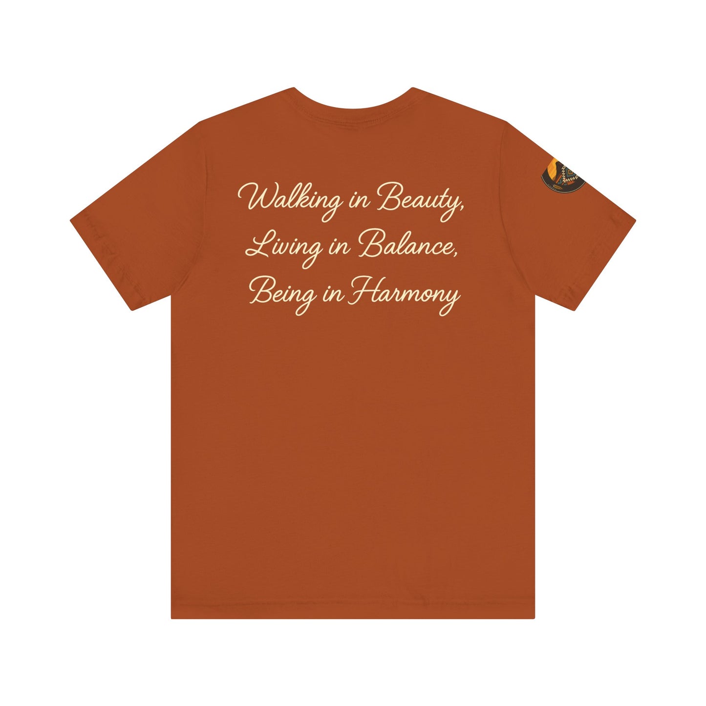 Hózhǫ́ – Walk in Beauty - Unisex Jersey Tee, Gifts for Nature Lovers, Mindfulness Apparel, Spiritual Wear, Everyday Comfort
