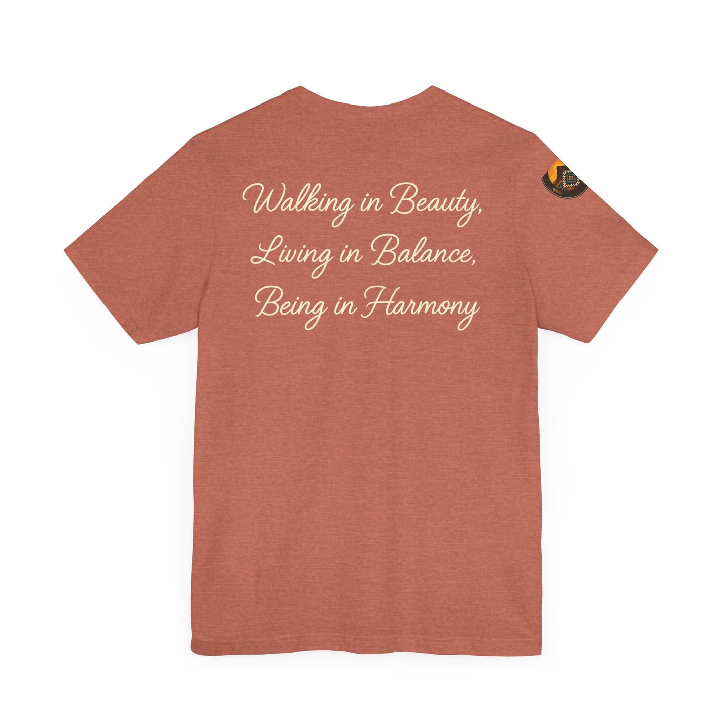Hózhǫ́ – Walk in Beauty - Unisex Jersey Tee, Gifts for Nature Lovers, Mindfulness Apparel, Spiritual Wear, Everyday Comfort