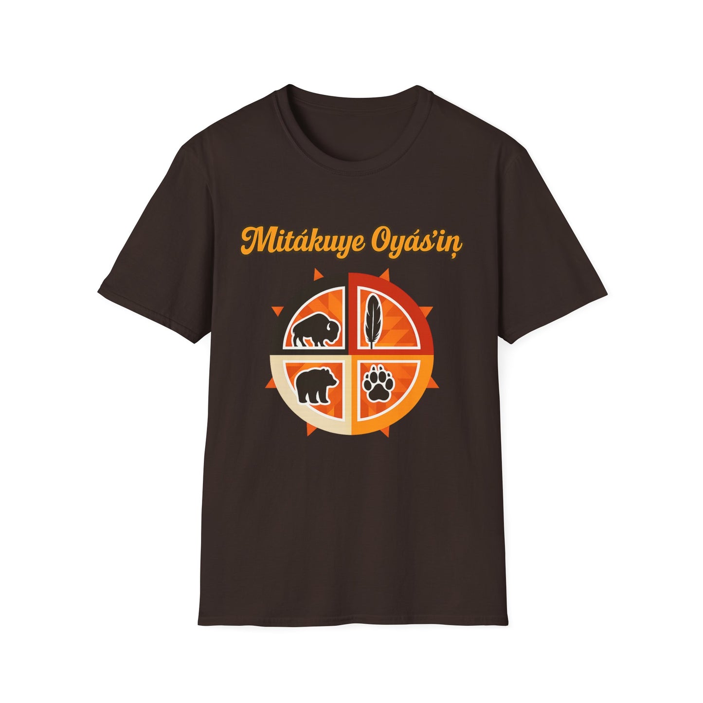 Mitakuye Oyas'in - Tribal Spirit - Unisex T-Shirt, Trendy Family Tee, Native American Gift, Matching Family Shirts, Outdoor Adventure Wear