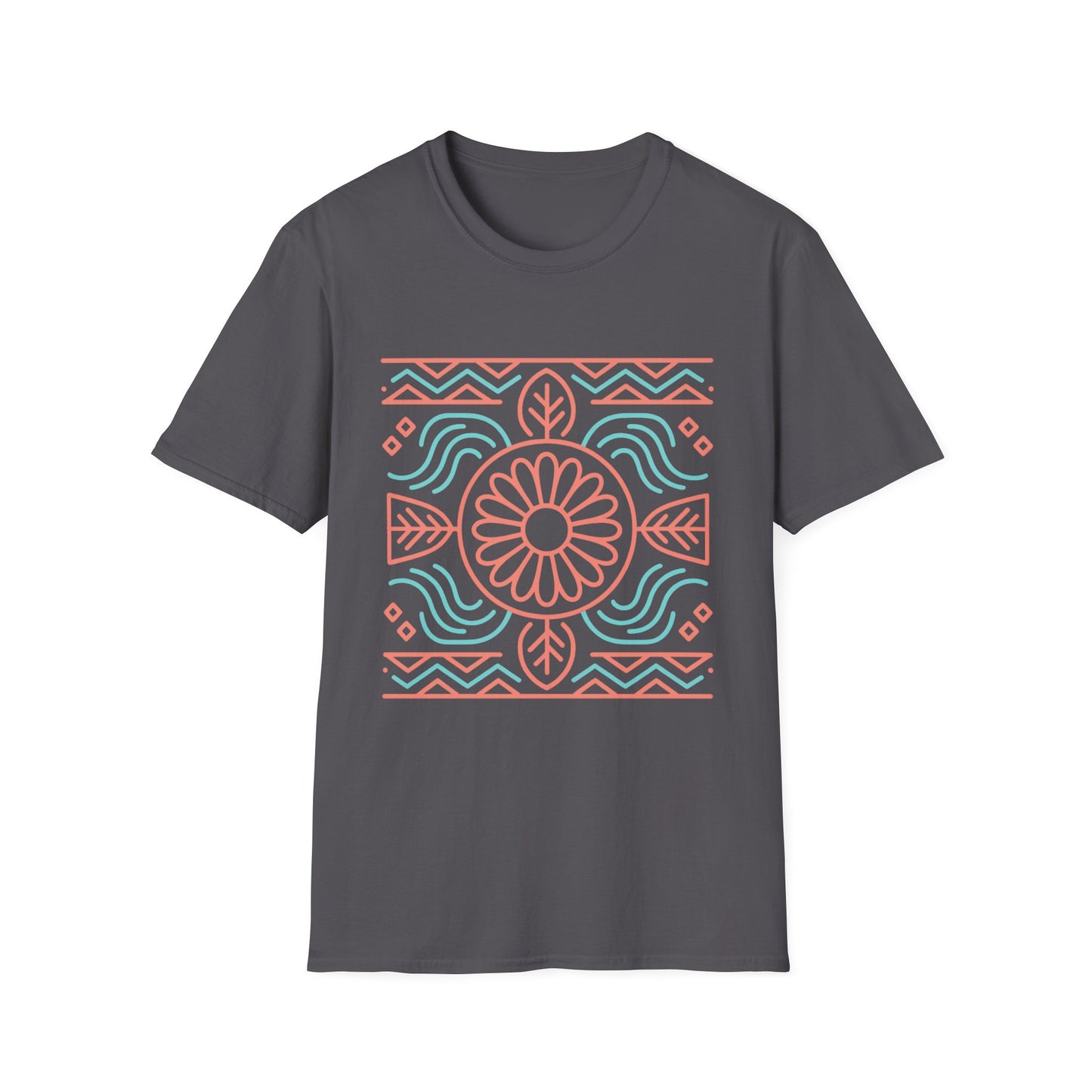 Morning Light Bloom – Women's Native American-Inspired Tee Boho Floral Unisex T-Shirt | Casual Wear, Gift for Her, Summer Style, Eco-Friendly, Beach Day Essential