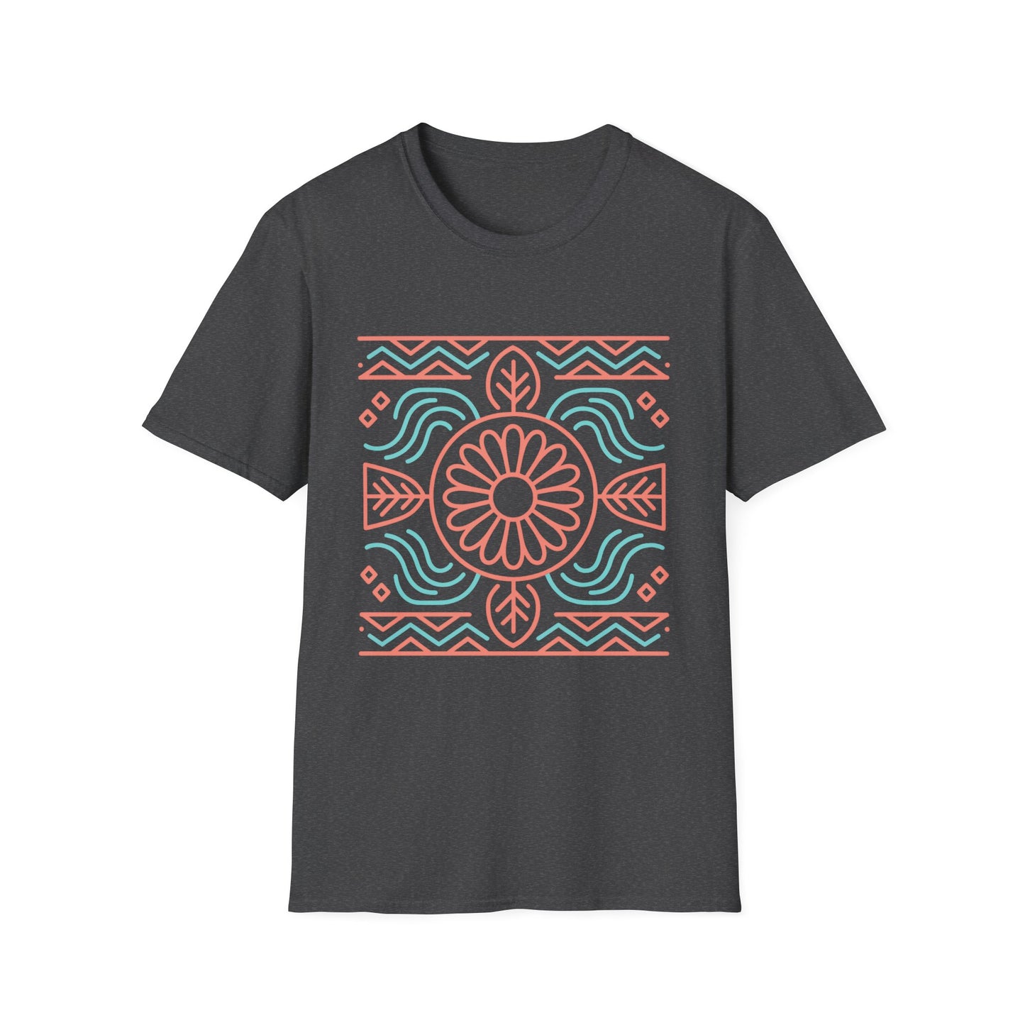Morning Light Bloom – Women's Native American-Inspired Tee Boho Floral Unisex T-Shirt | Casual Wear, Gift for Her, Summer Style, Eco-Friendly, Beach Day Essential