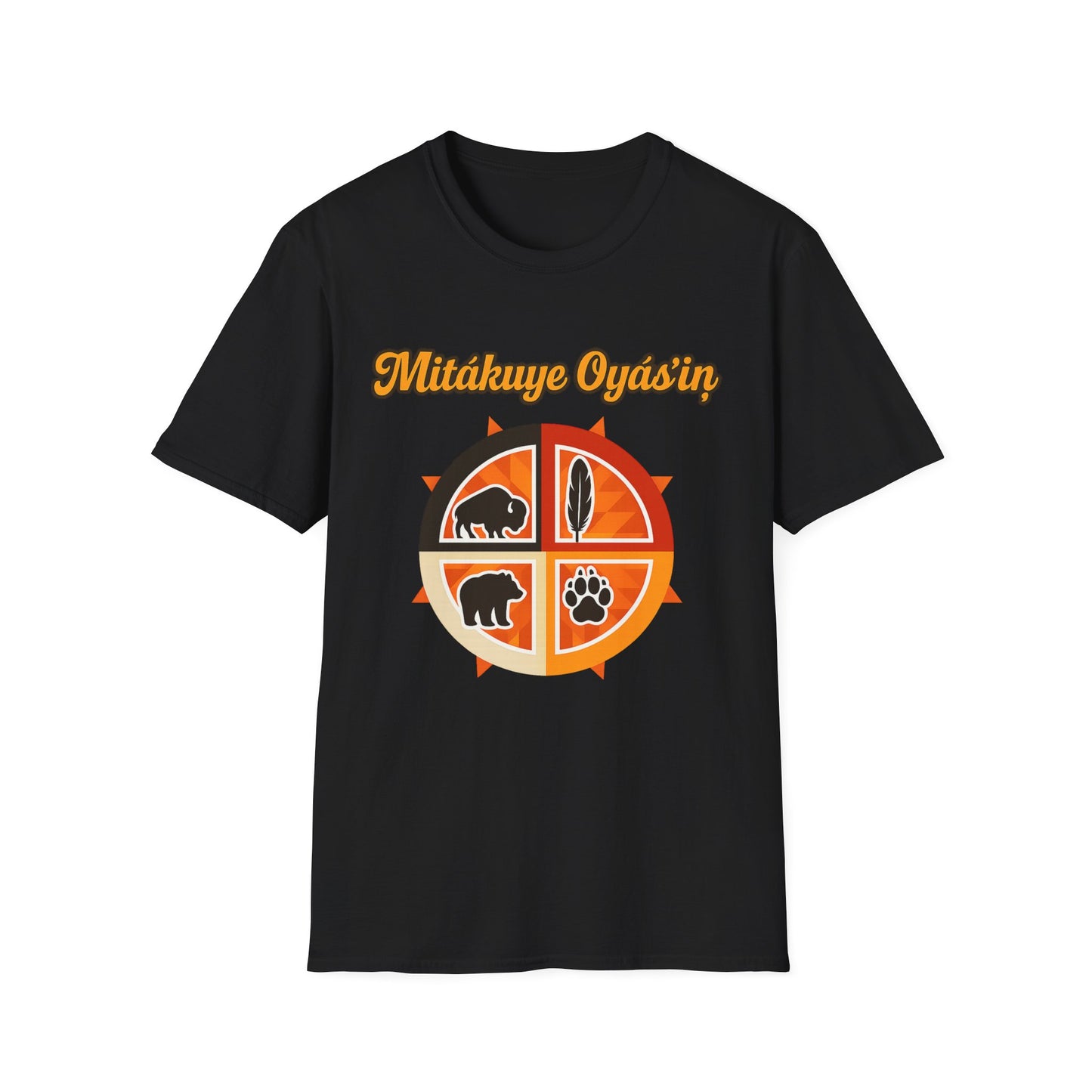 Mitakuye Oyas'in - Tribal Spirit - Unisex T-Shirt, Trendy Family Tee, Native American Gift, Matching Family Shirts, Outdoor Adventure Wear