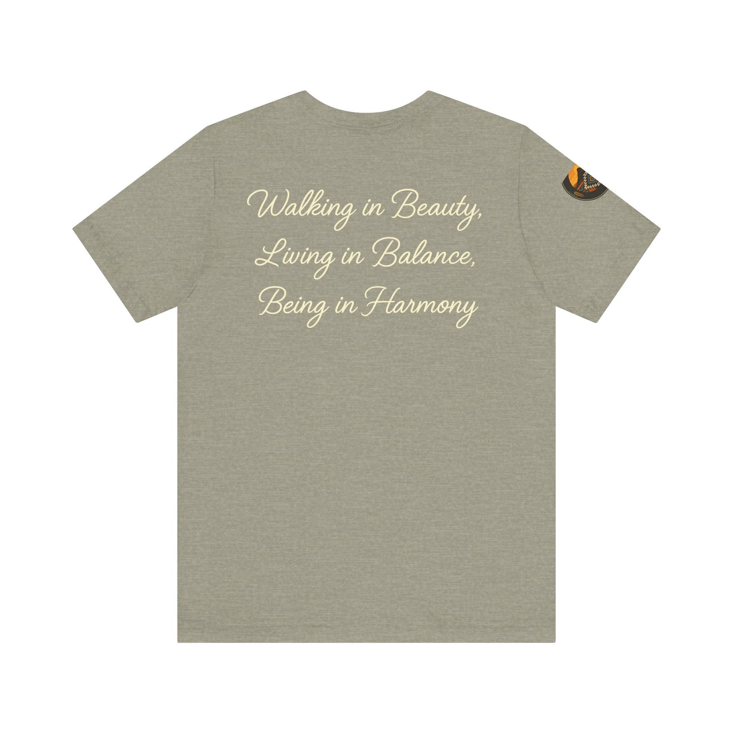 Hózhǫ́ – Walk in Beauty - Unisex Jersey Tee, Gifts for Nature Lovers, Mindfulness Apparel, Spiritual Wear, Everyday Comfort
