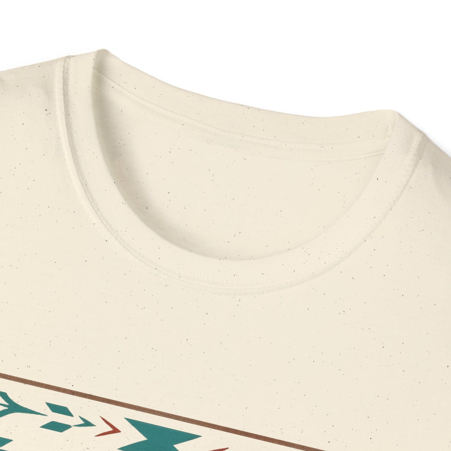 Warpath Weave – Men's Geometric Heritage Tee Tribal Pattern Unisex Softstyle T-Shirt - Bohemian Fashion, Casual Wear, Unique Gift, Festival Style, Everyday Comfort