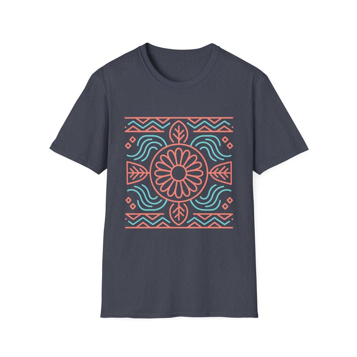 Morning Light Bloom – Women's Native American-Inspired Tee Boho Floral Unisex T-Shirt | Casual Wear, Gift for Her, Summer Style, Eco-Friendly, Beach Day Essential