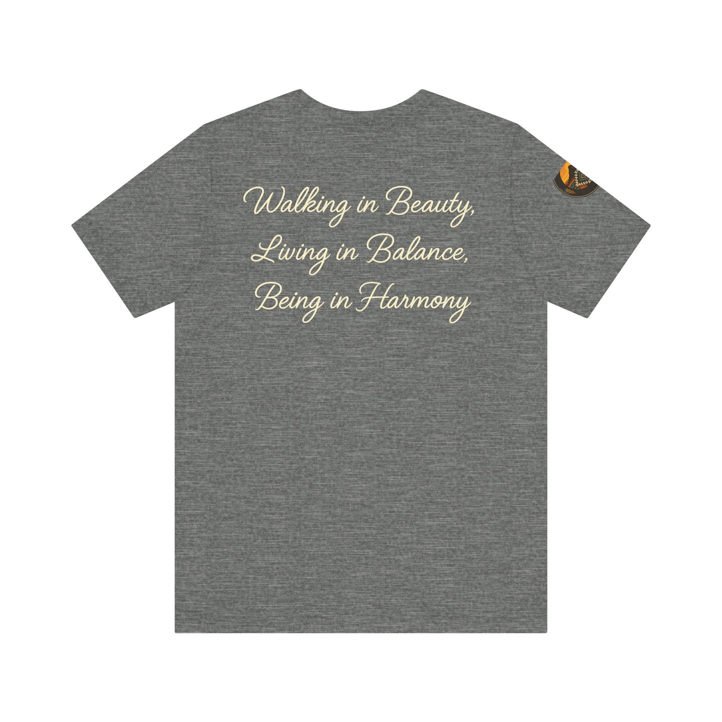 Hózhǫ́ – Walk in Beauty - Unisex Jersey Tee, Gifts for Nature Lovers, Mindfulness Apparel, Spiritual Wear, Everyday Comfort