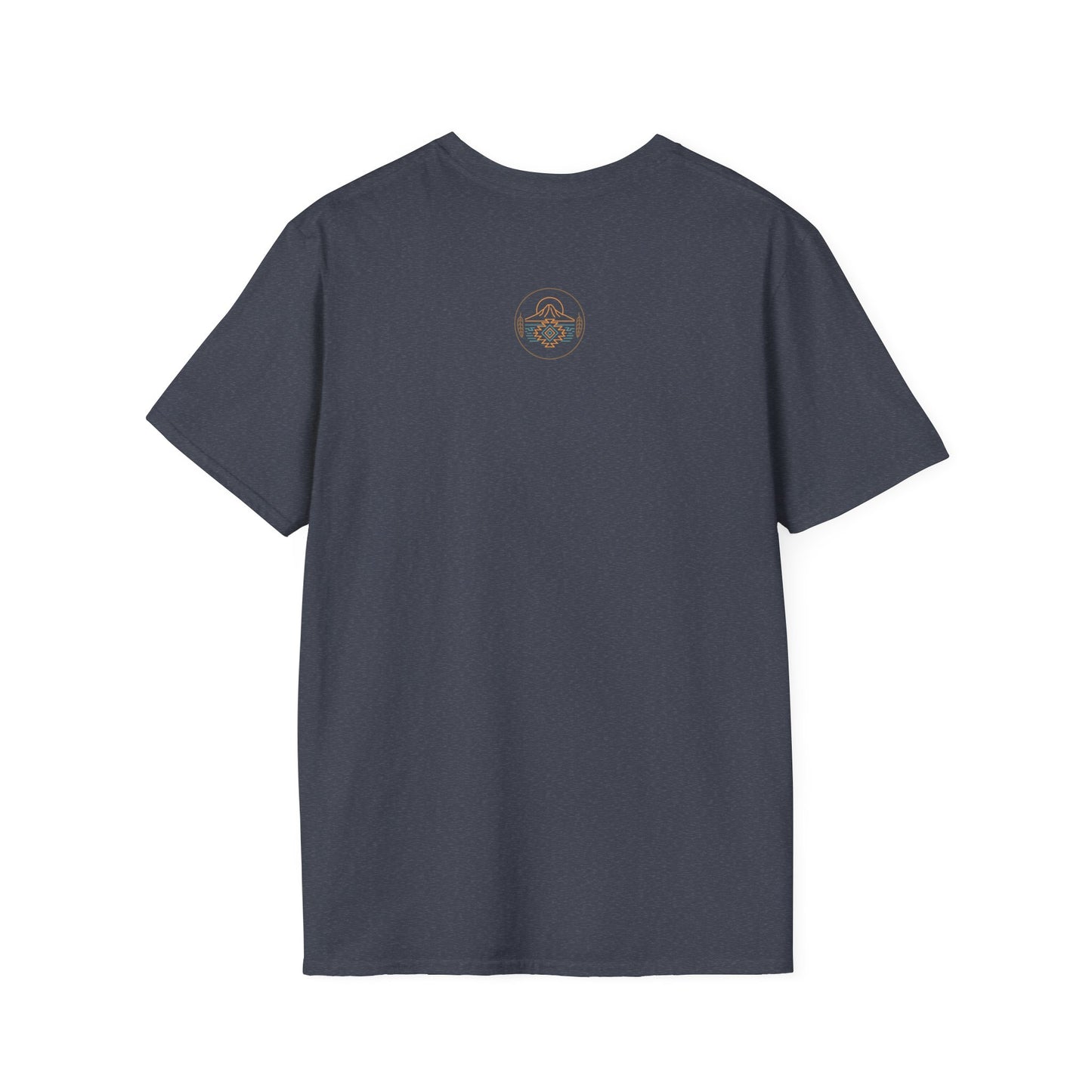 Warpath Weave – Men's Geometric Heritage Tee Tribal Pattern Unisex Softstyle T-Shirt - Bohemian Fashion, Casual Wear, Unique Gift, Festival Style, Everyday Comfort