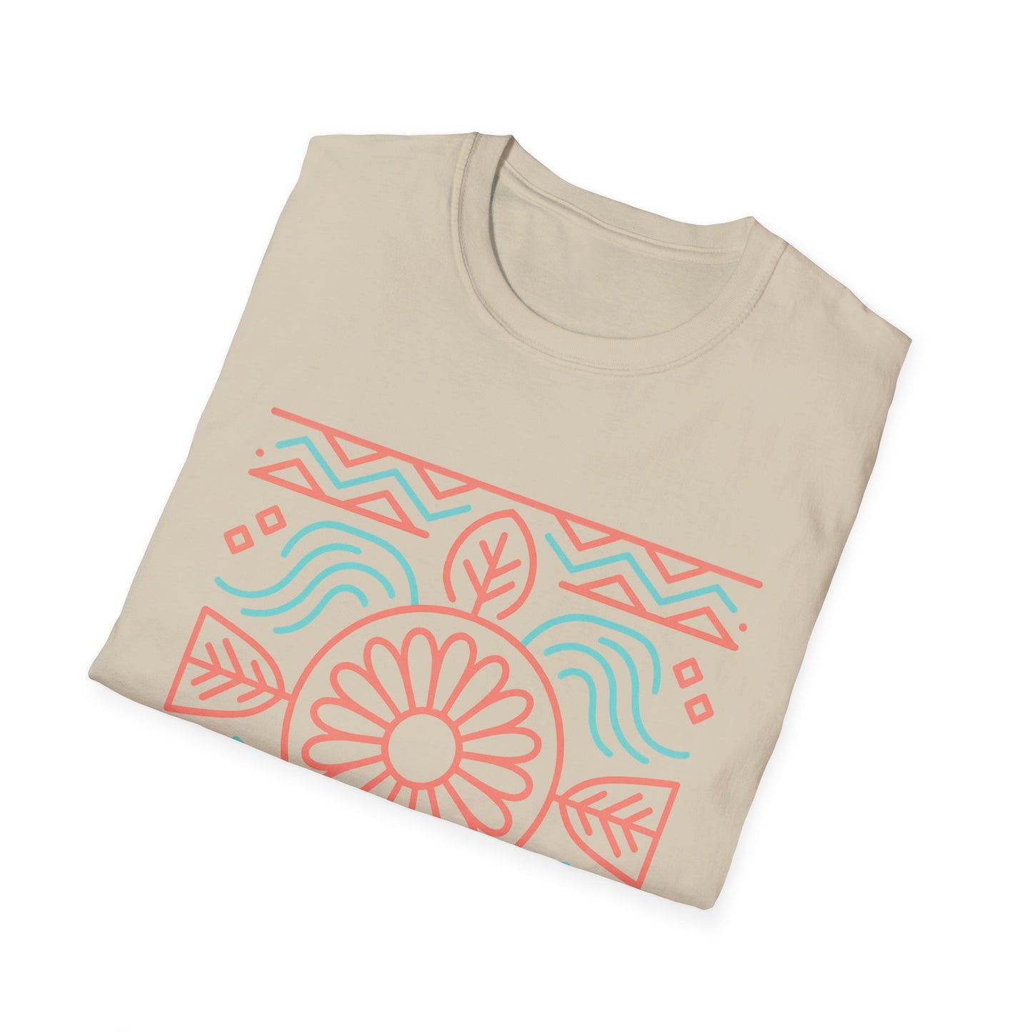 Morning Light Bloom – Women's Native American-Inspired Tee Boho Floral Unisex T-Shirt | Casual Wear, Gift for Her, Summer Style, Eco-Friendly, Beach Day Essential