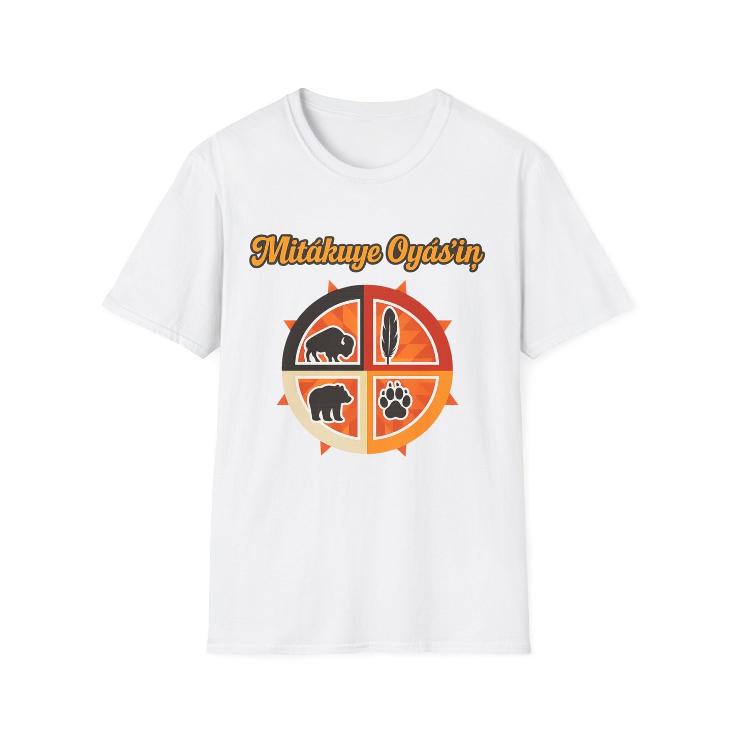 Mitakuye Oyas'in - Tribal Spirit - Unisex T-Shirt, Trendy Family Tee, Native American Gift, Matching Family Shirts, Outdoor Adventure Wear