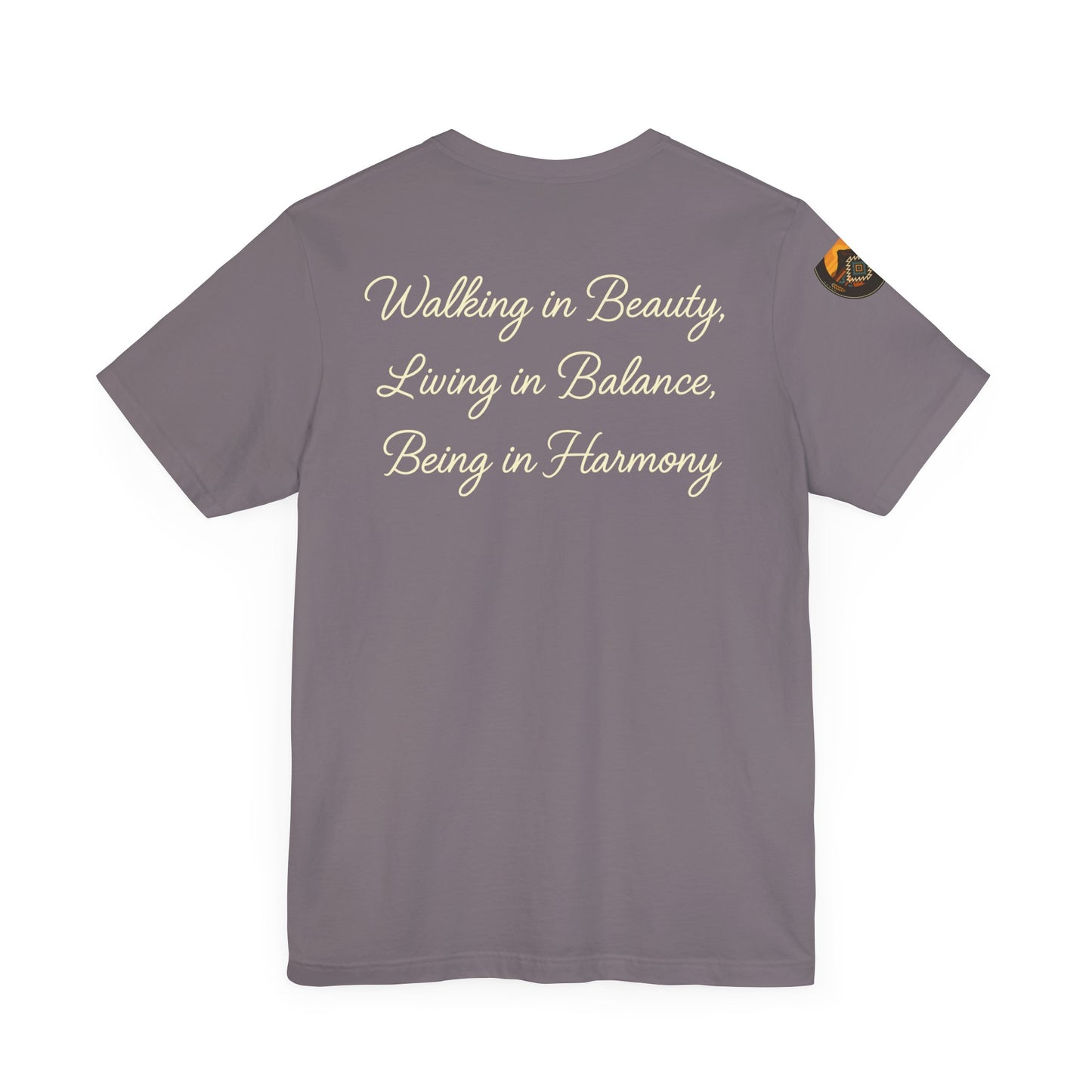 Hózhǫ́ – Walk in Beauty - Unisex Jersey Tee, Gifts for Nature Lovers, Mindfulness Apparel, Spiritual Wear, Everyday Comfort