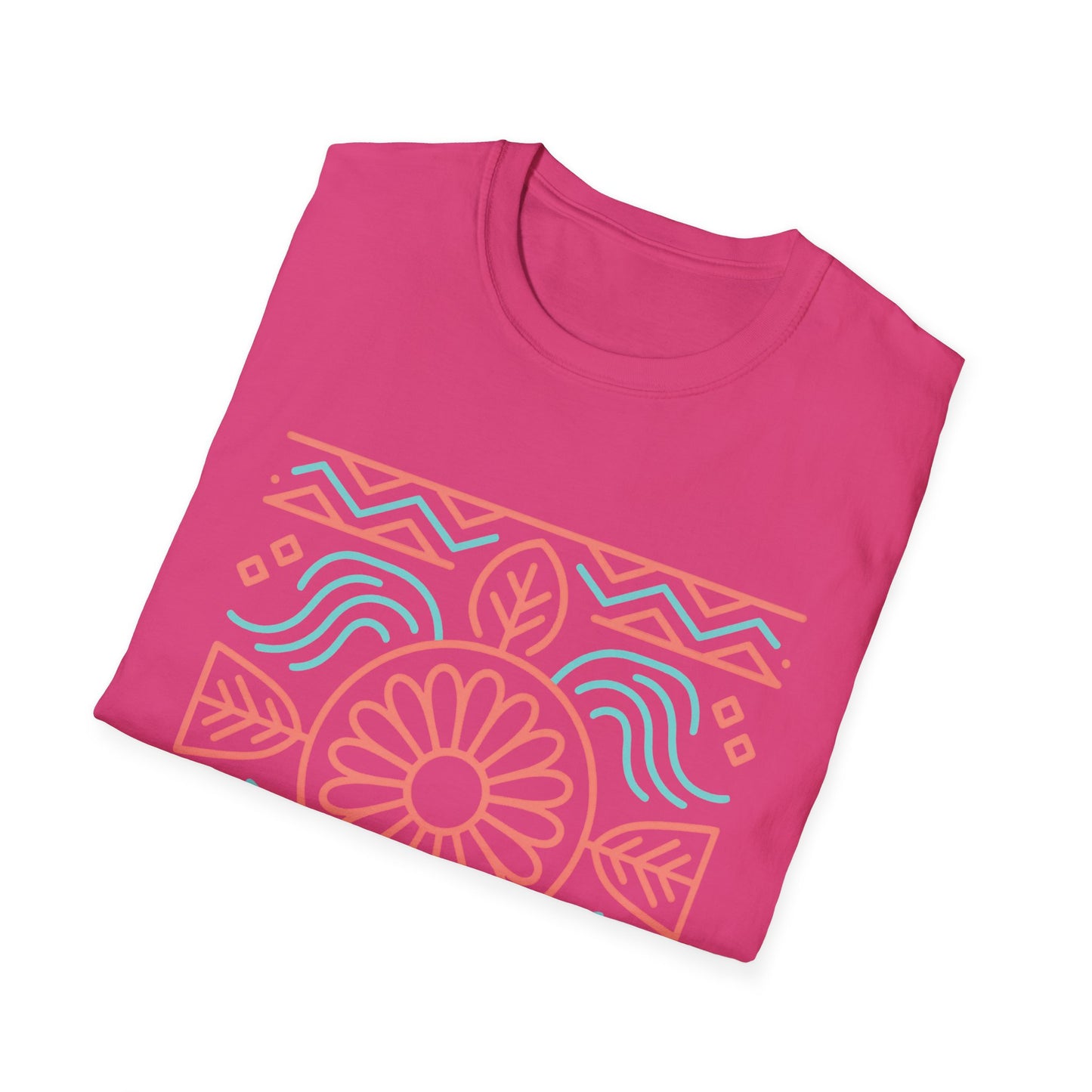Morning Light Bloom – Women's Native American-Inspired Tee Boho Floral Unisex T-Shirt | Casual Wear, Gift for Her, Summer Style, Eco-Friendly, Beach Day Essential
