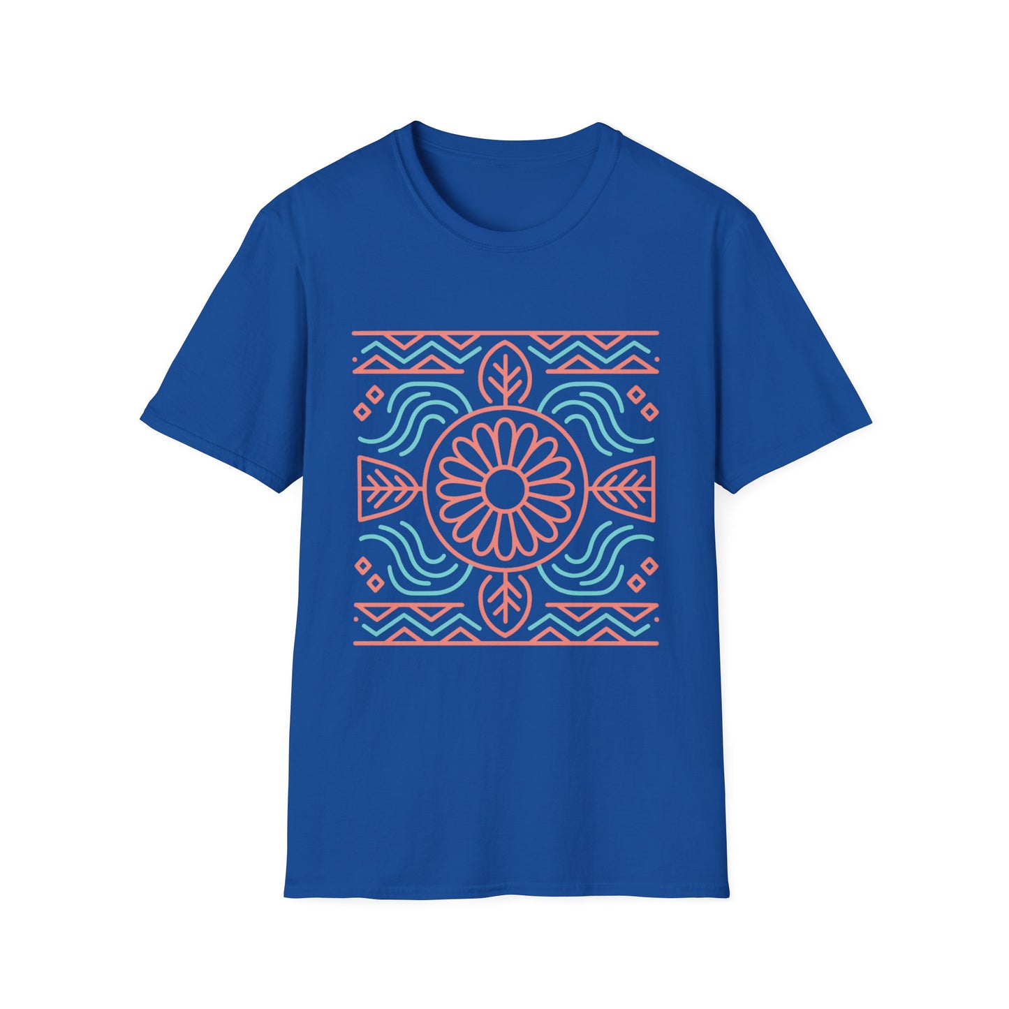Morning Light Bloom – Women's Native American-Inspired Tee Boho Floral Unisex T-Shirt | Casual Wear, Gift for Her, Summer Style, Eco-Friendly, Beach Day Essential