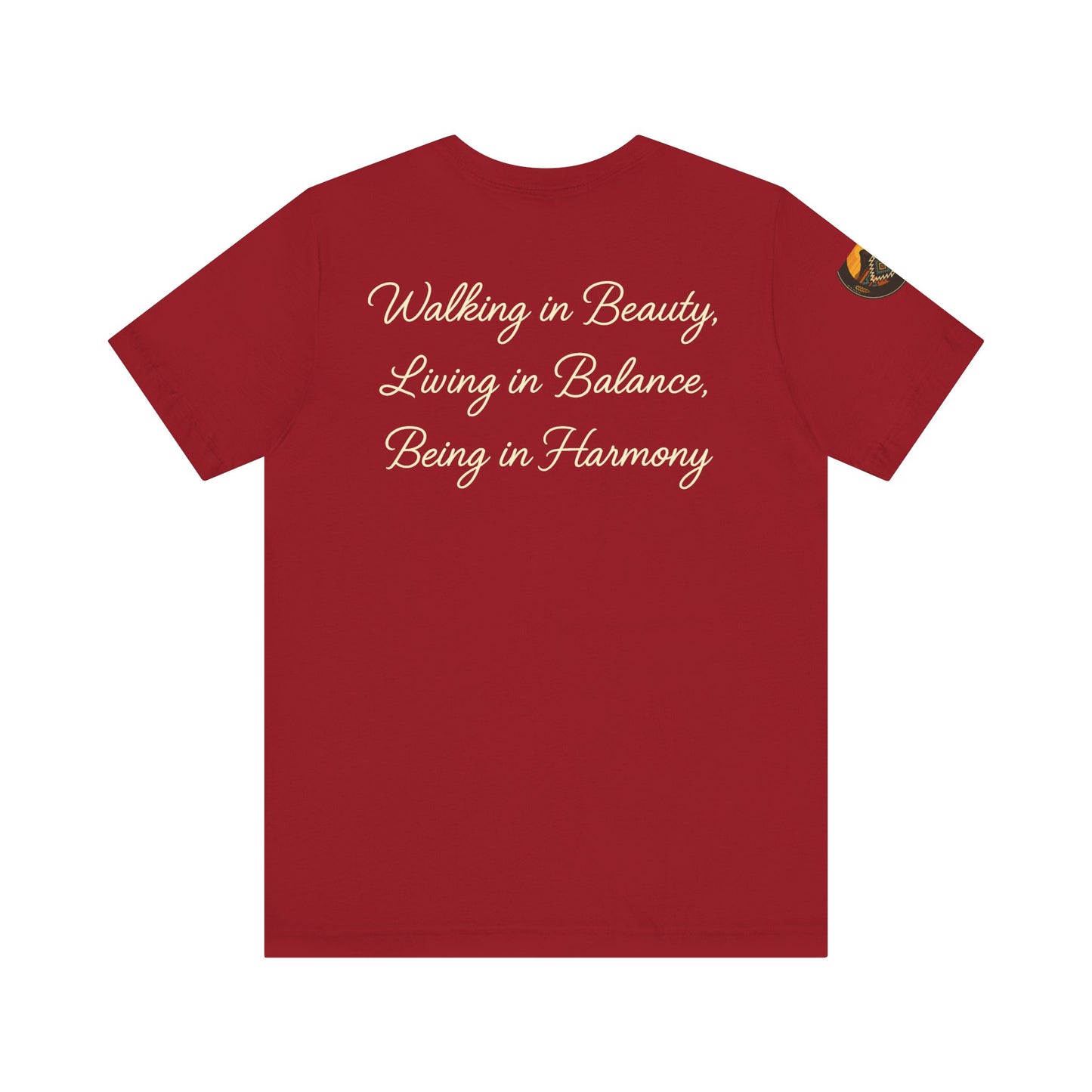 Hózhǫ́ – Walk in Beauty - Unisex Jersey Tee, Gifts for Nature Lovers, Mindfulness Apparel, Spiritual Wear, Everyday Comfort
