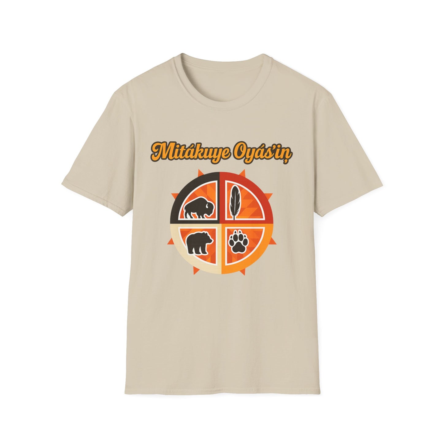 Mitakuye Oyas'in - Tribal Spirit - Unisex T-Shirt, Trendy Family Tee, Native American Gift, Matching Family Shirts, Outdoor Adventure Wear