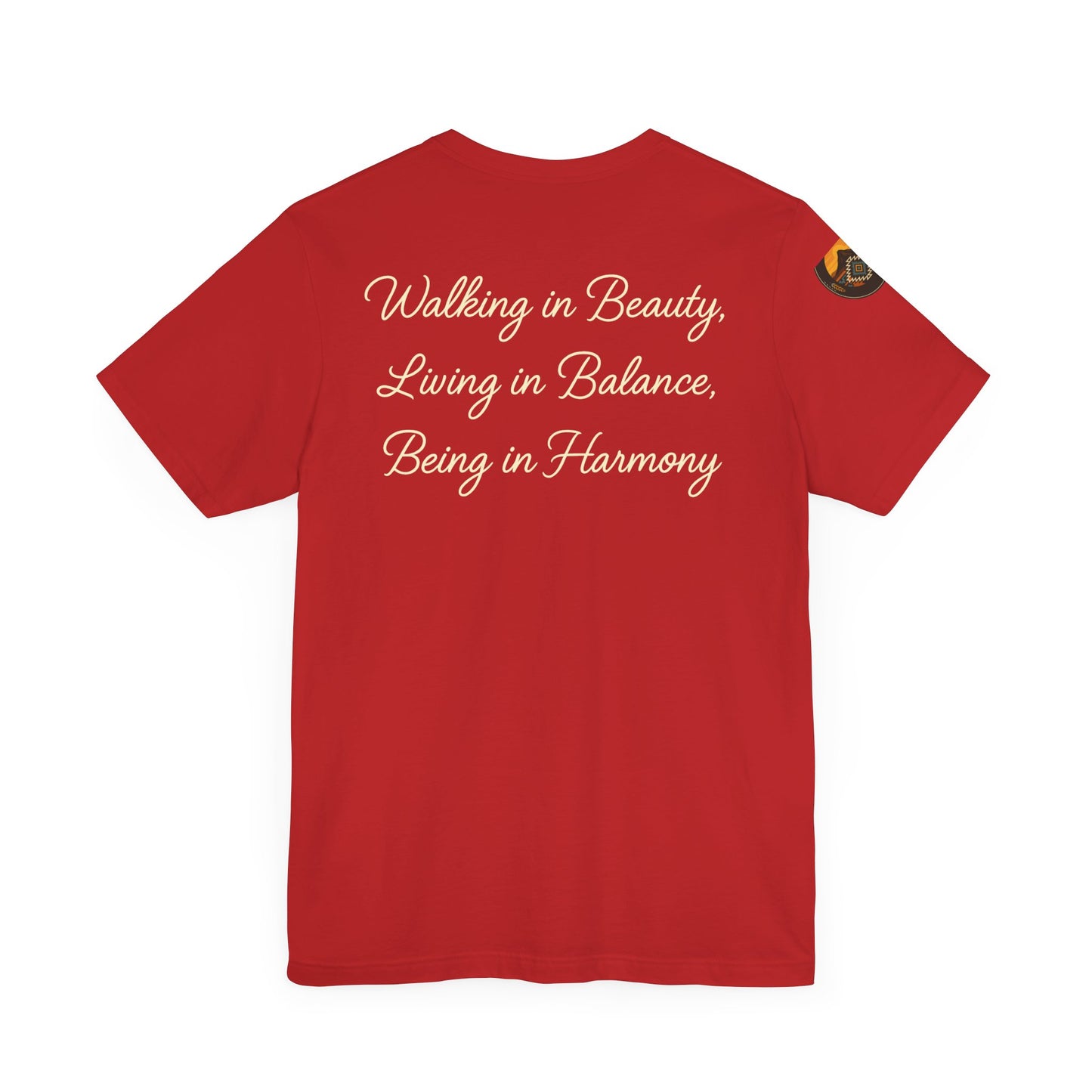 Hózhǫ́ – Walk in Beauty - Unisex Jersey Tee, Gifts for Nature Lovers, Mindfulness Apparel, Spiritual Wear, Everyday Comfort