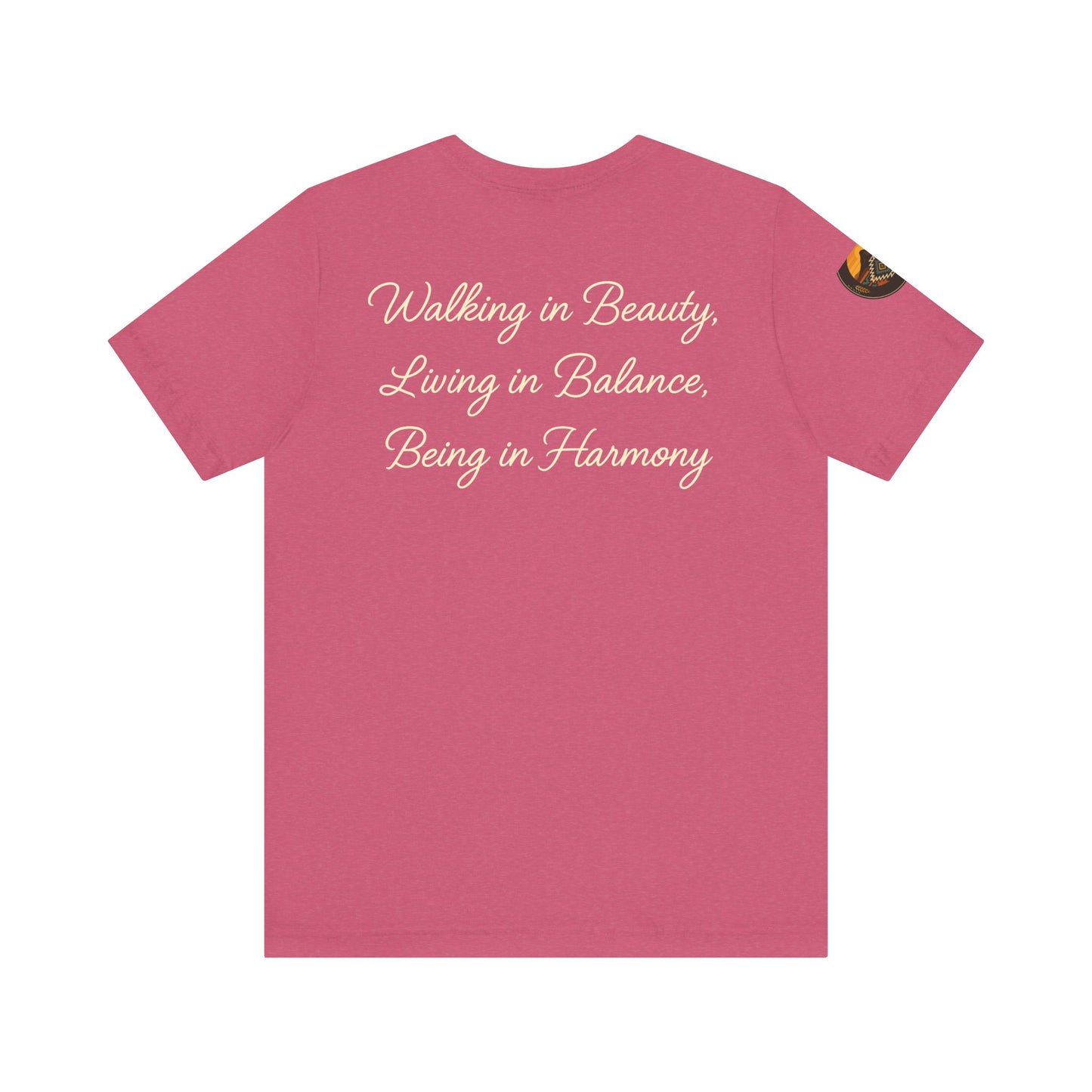 Hózhǫ́ – Walk in Beauty - Unisex Jersey Tee, Gifts for Nature Lovers, Mindfulness Apparel, Spiritual Wear, Everyday Comfort
