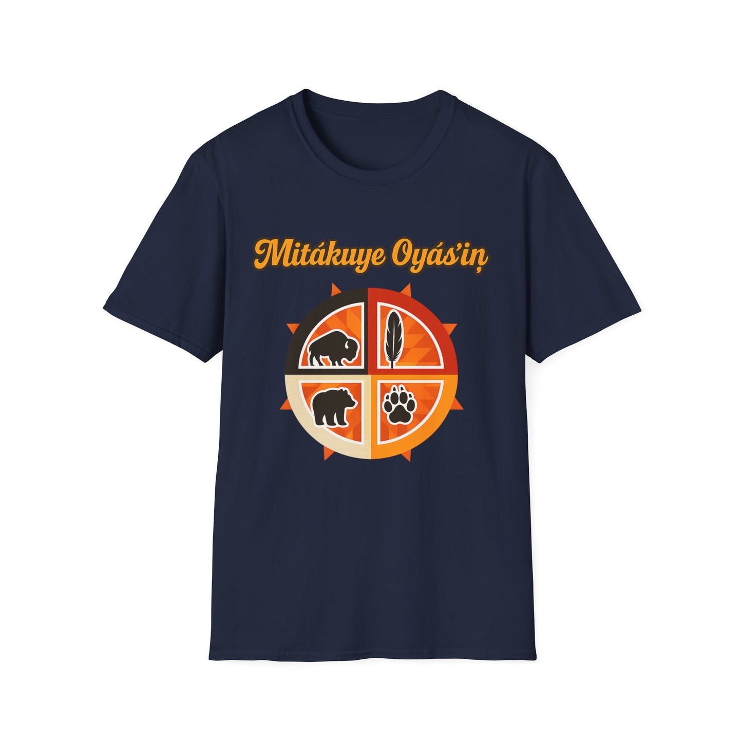 Mitakuye Oyas'in - Tribal Spirit - Unisex T-Shirt, Trendy Family Tee, Native American Gift, Matching Family Shirts, Outdoor Adventure Wear