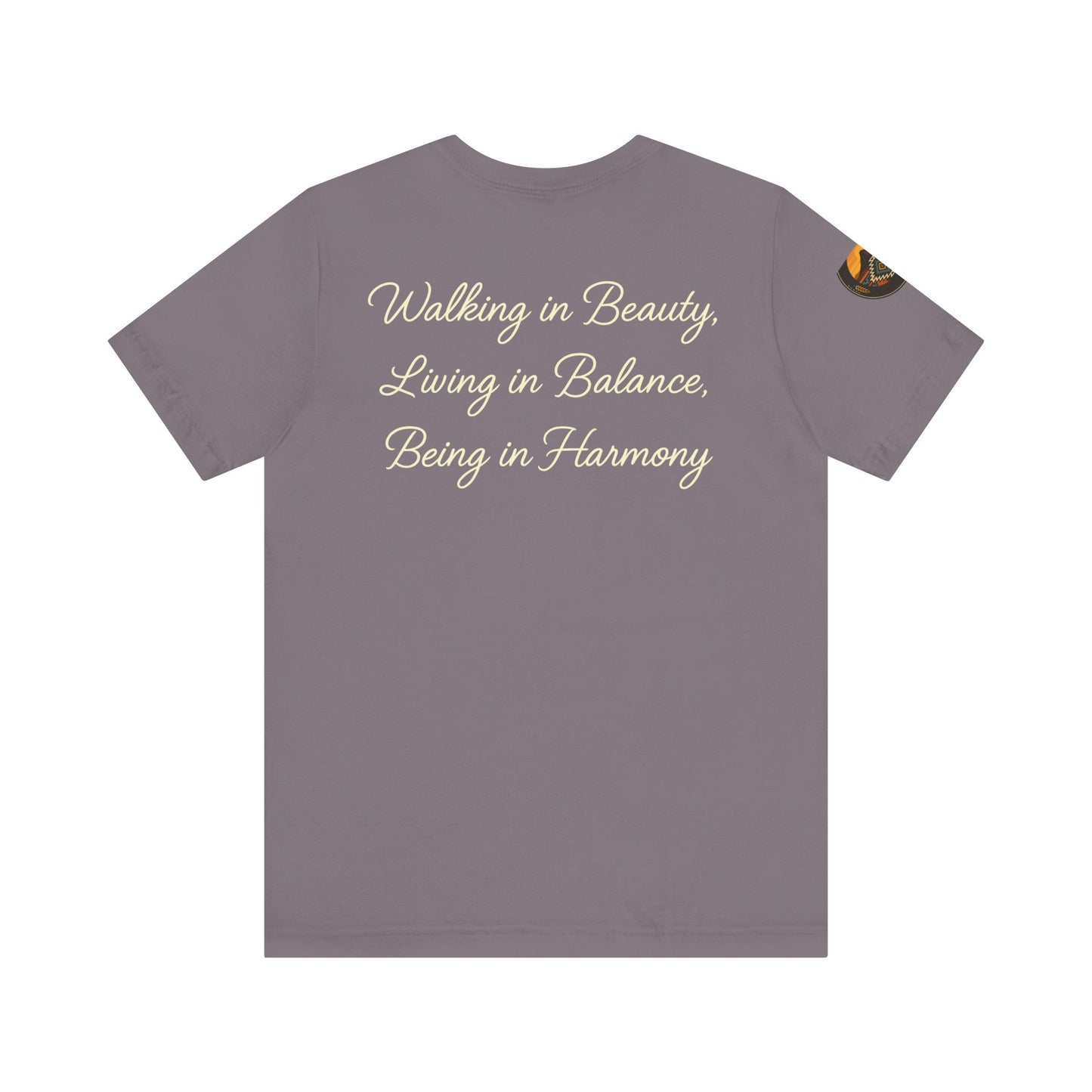 Hózhǫ́ – Walk in Beauty - Unisex Jersey Tee, Gifts for Nature Lovers, Mindfulness Apparel, Spiritual Wear, Everyday Comfort