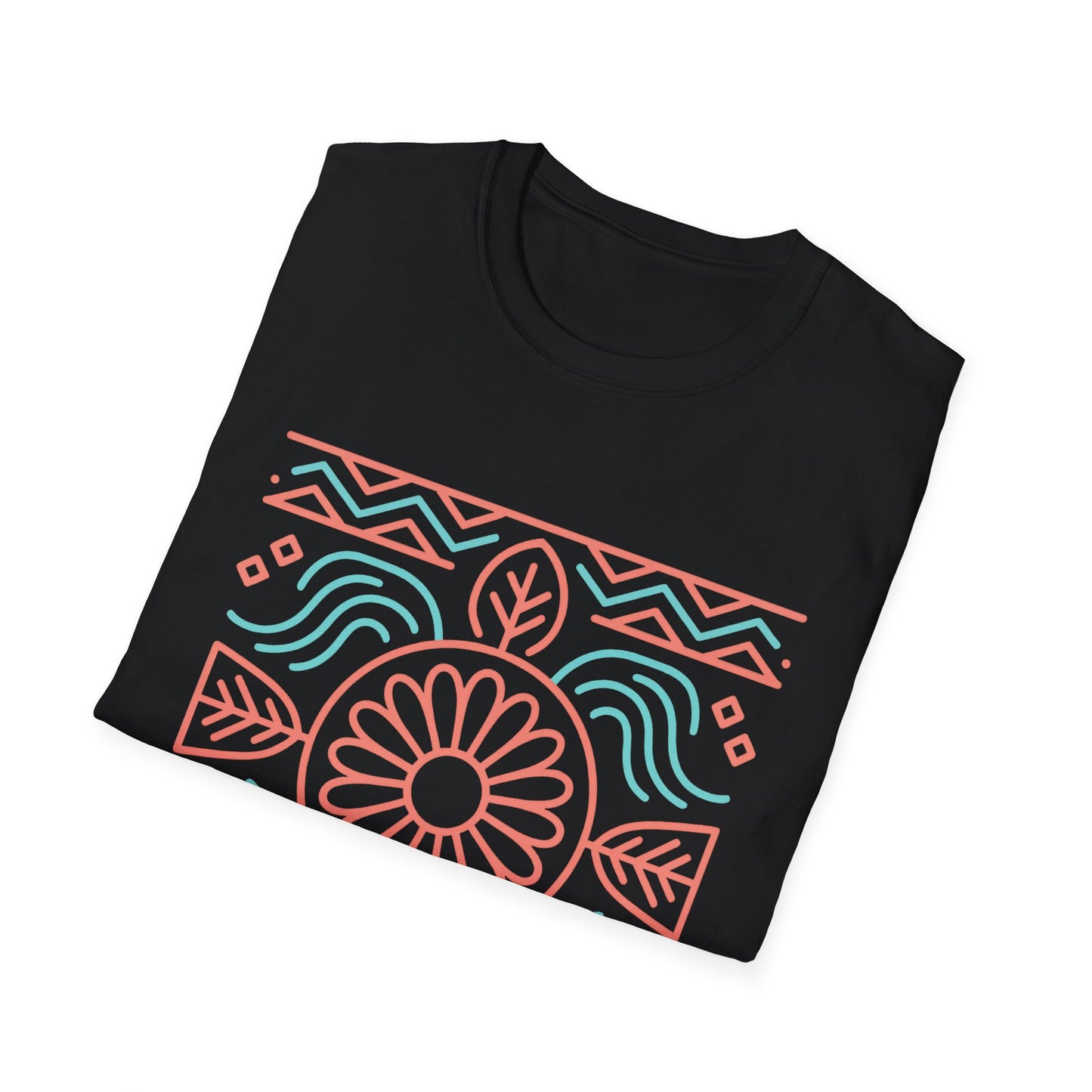 Morning Light Bloom – Women's Native American-Inspired Tee Boho Floral Unisex T-Shirt | Casual Wear, Gift for Her, Summer Style, Eco-Friendly, Beach Day Essential