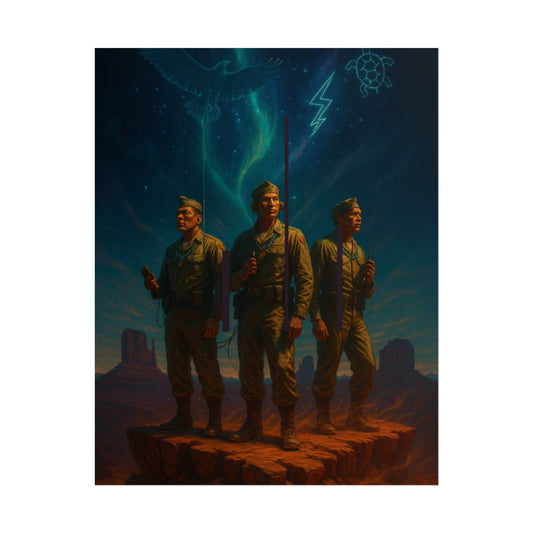 Heroic Military Art Roll-Up Posters, Vintage Decor, Wall Art Prints, Collector's Items, Gift for Veterans