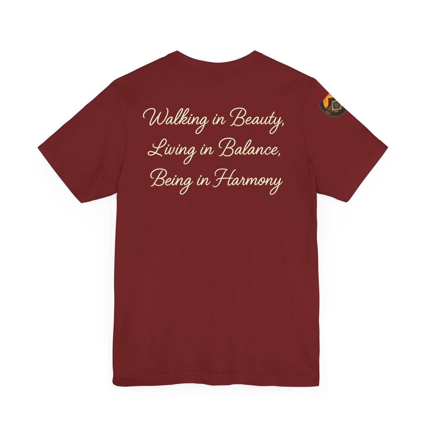 Hózhǫ́ – Walk in Beauty - Unisex Jersey Tee, Gifts for Nature Lovers, Mindfulness Apparel, Spiritual Wear, Everyday Comfort