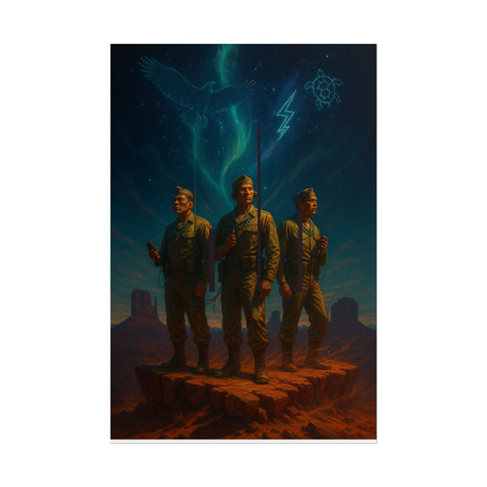 Heroic Military Art Roll-Up Posters, Vintage Decor, Wall Art Prints, Collector's Items, Gift for Veterans