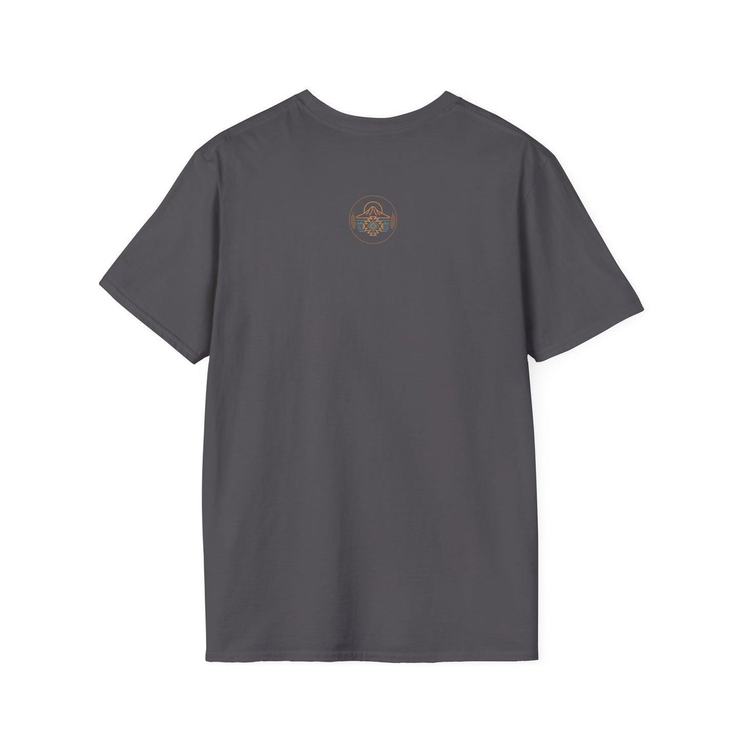 Warpath Weave – Men's Geometric Heritage Tee Tribal Pattern Unisex Softstyle T-Shirt - Bohemian Fashion, Casual Wear, Unique Gift, Festival Style, Everyday Comfort